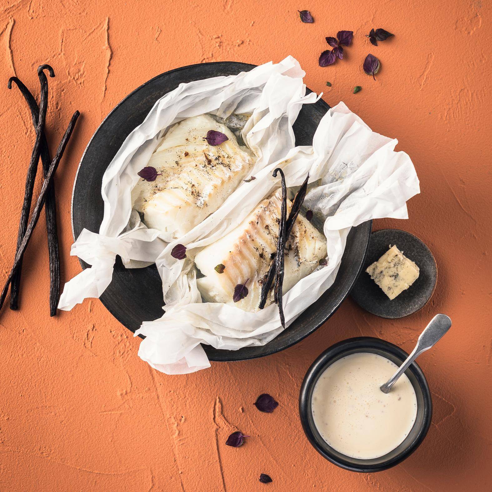 Poisson à la vanille en papillote - Recette Companion | Moulinex