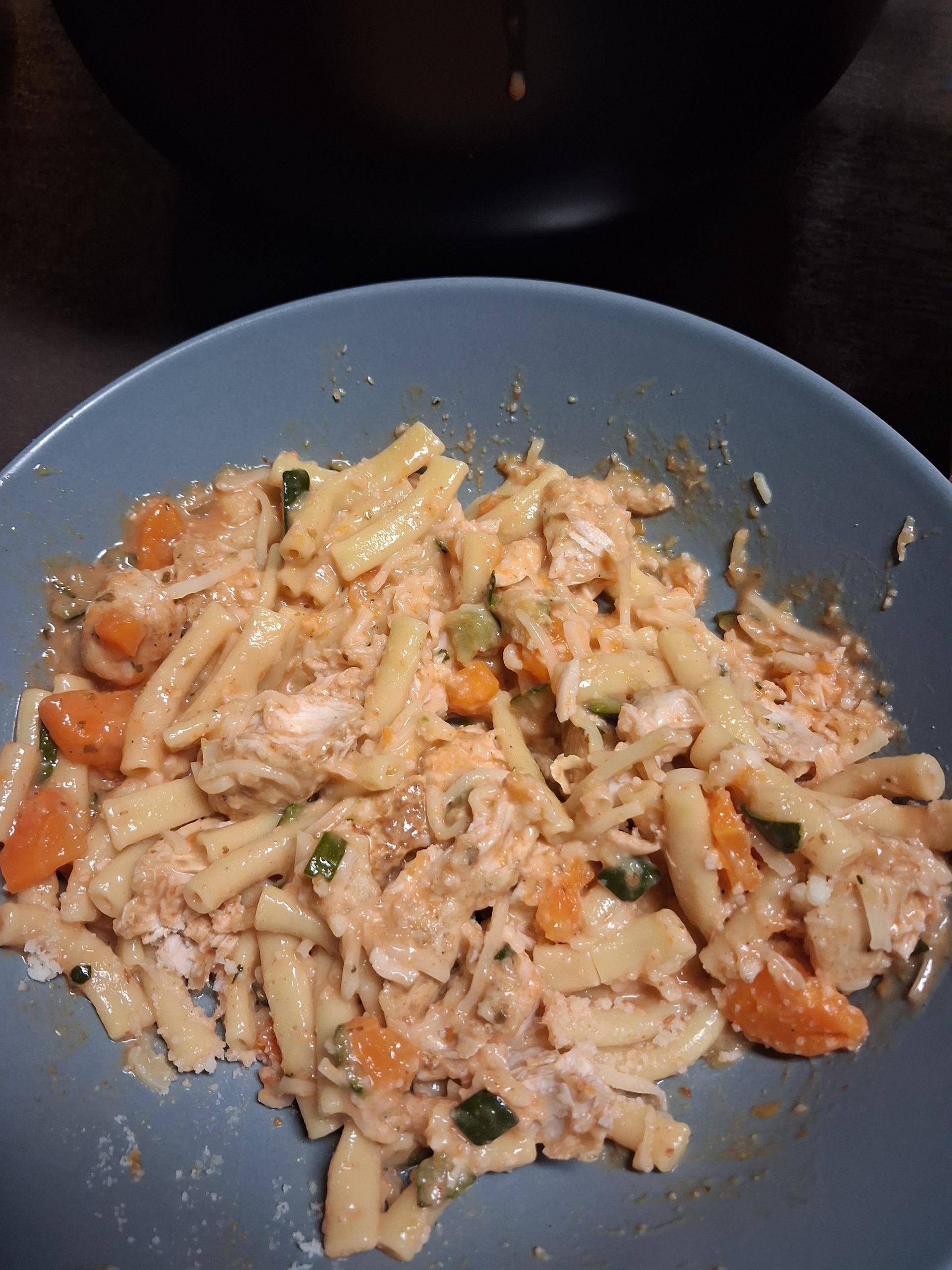 One pot poulet carottes courgette sauce tom - Recette Cookeo Infinity Autostir | Moulinex