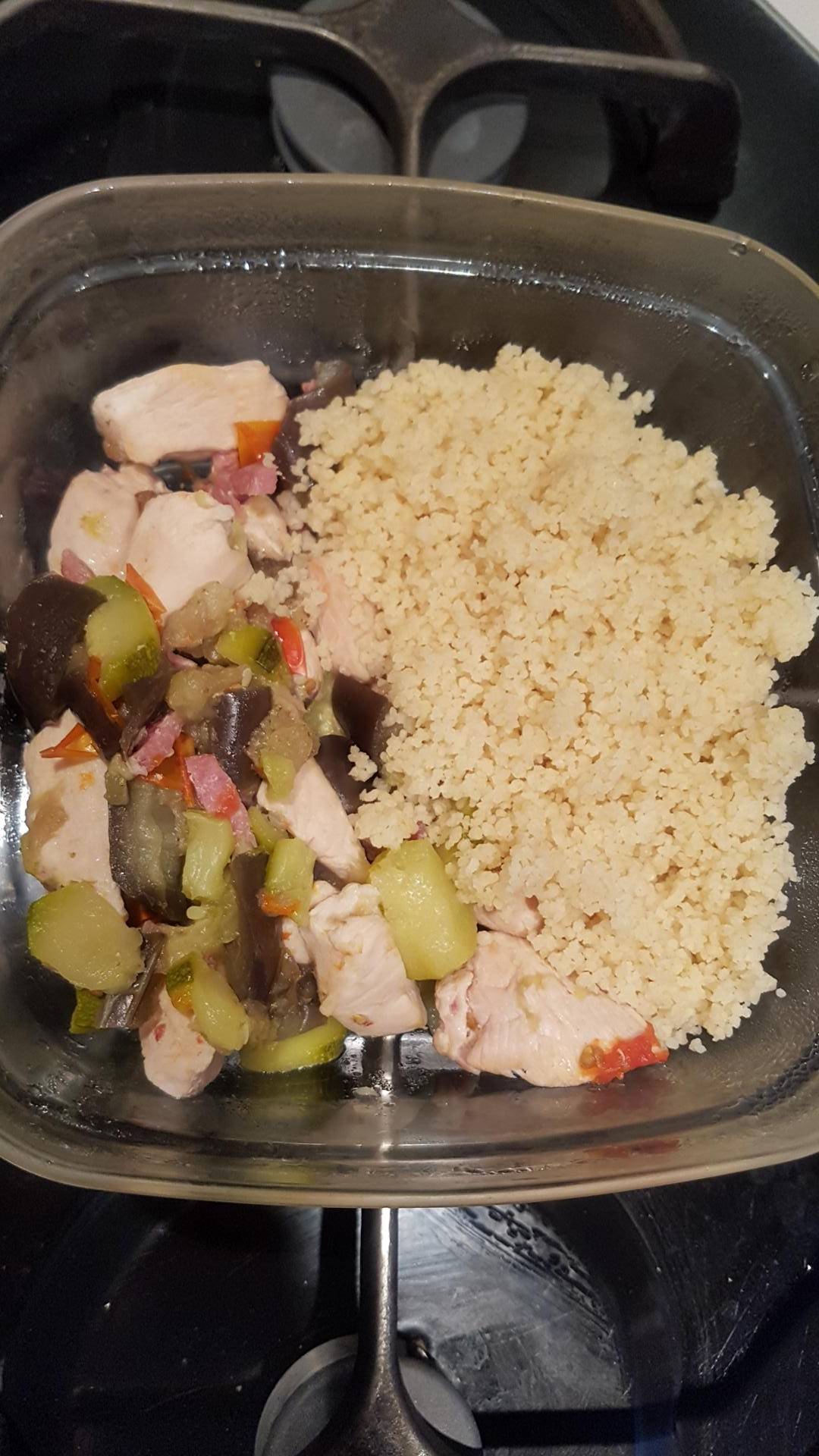 Poulet, légumes et semoule - Recepten Cookeo | Moulinex