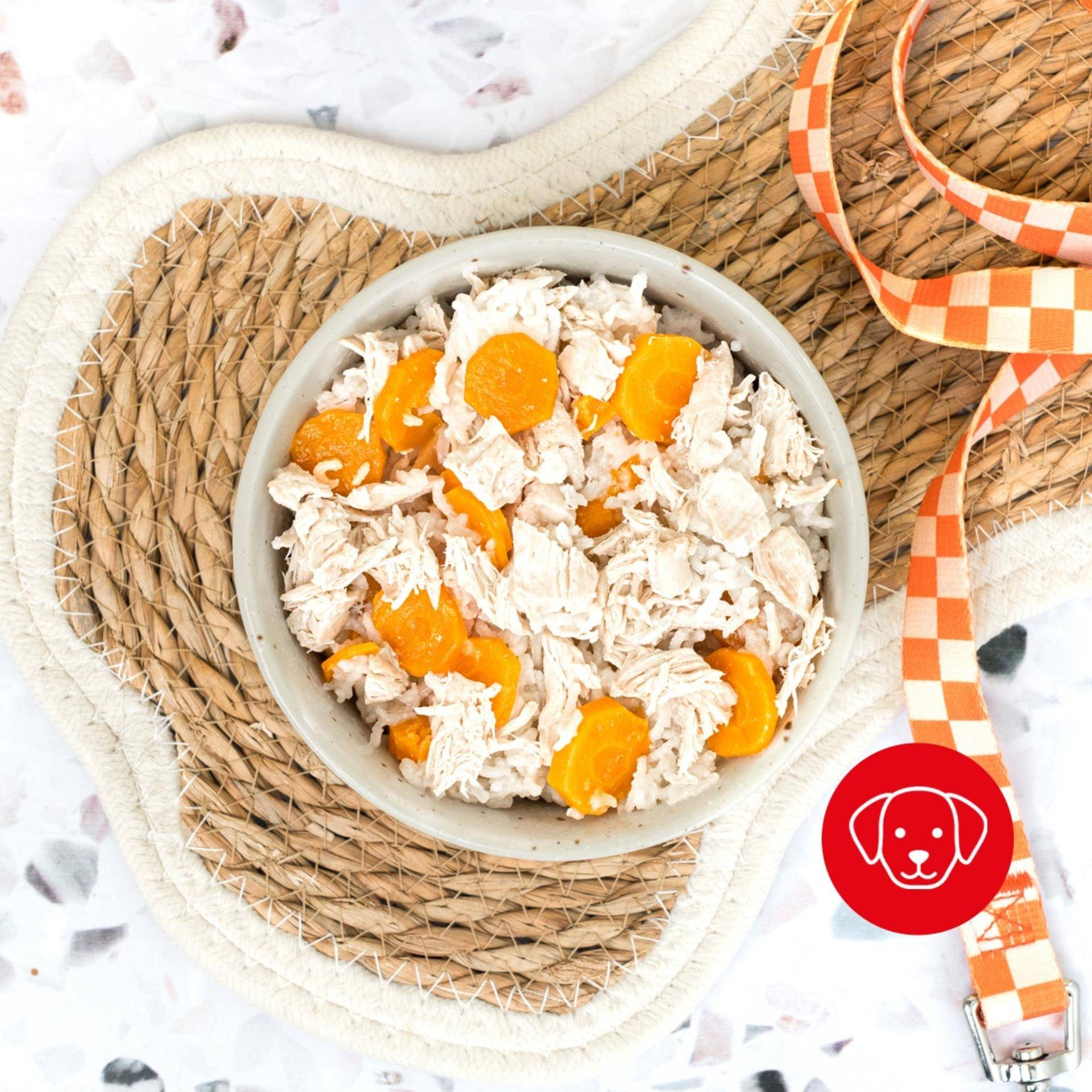Plat du soir poulet, riz & carotte pour Chien 🐾 - Recette Cookeo V3 | Moulinex