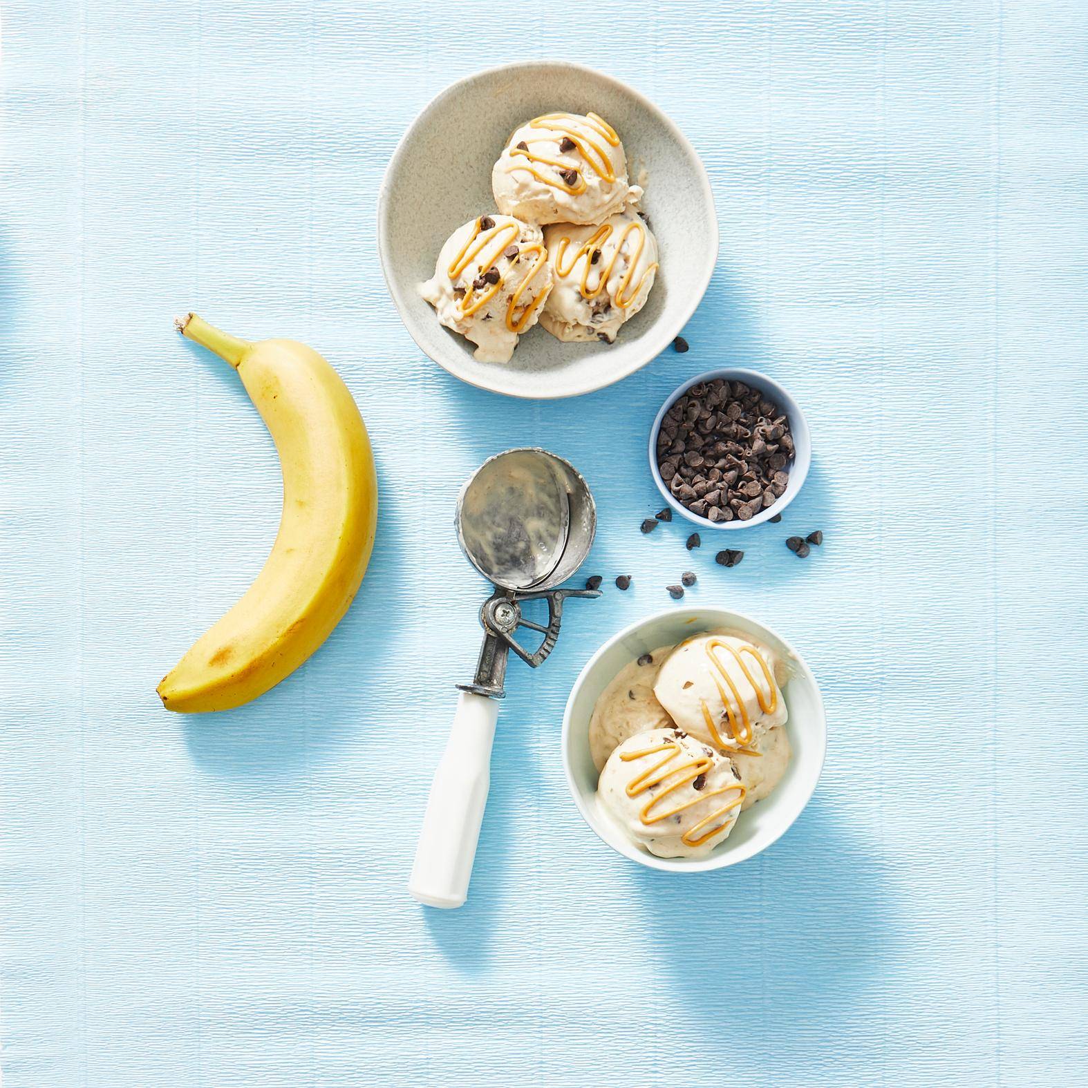 Glace banane express au beurre de cacahuètes - Recepten Click&Cook | Moulinex