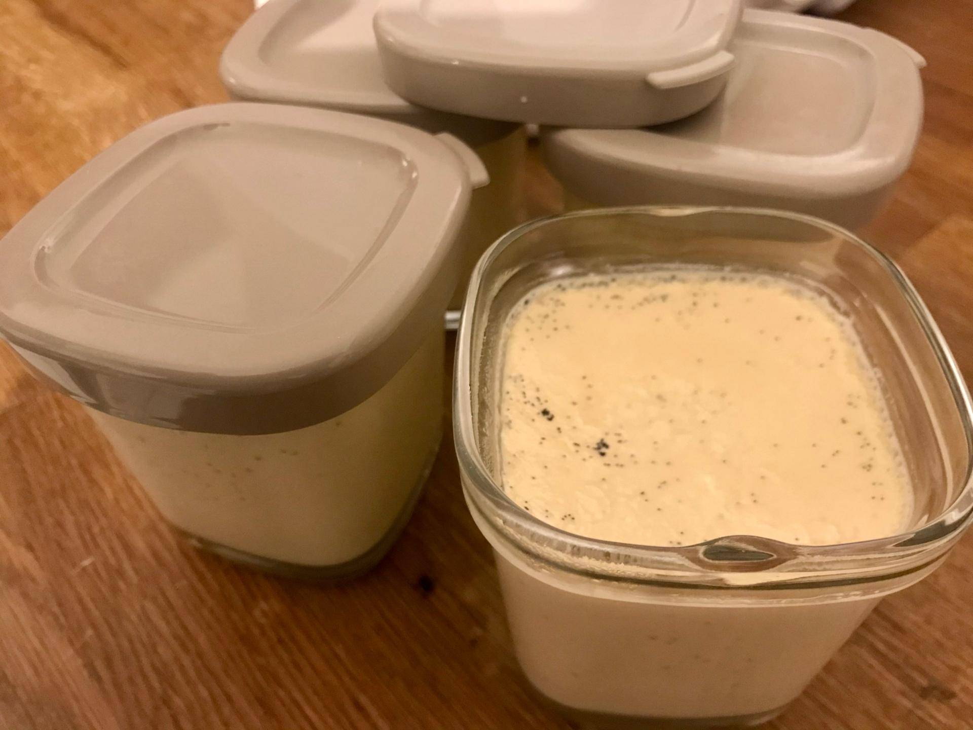 Crèmes Vanille Multidélices (Yaourtière) - Recette Companion Connect XL | Moulinex