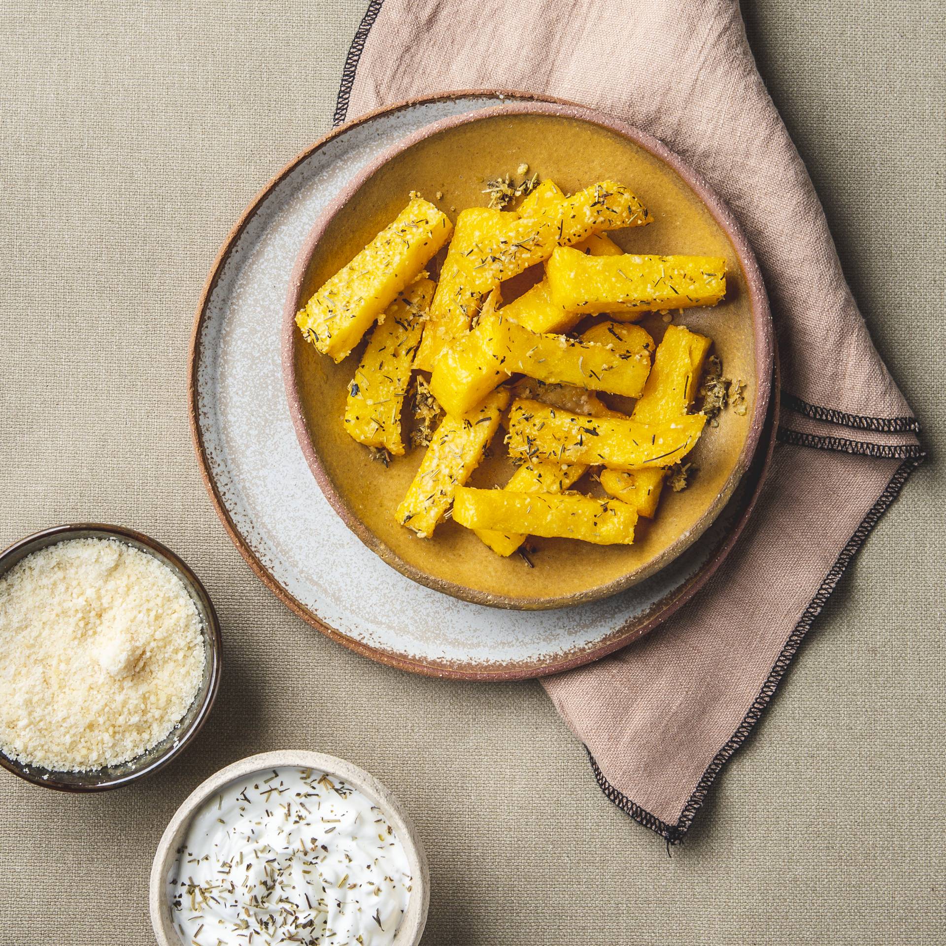 Frites polenta parmesan - Recette Cookeo | Moulinex