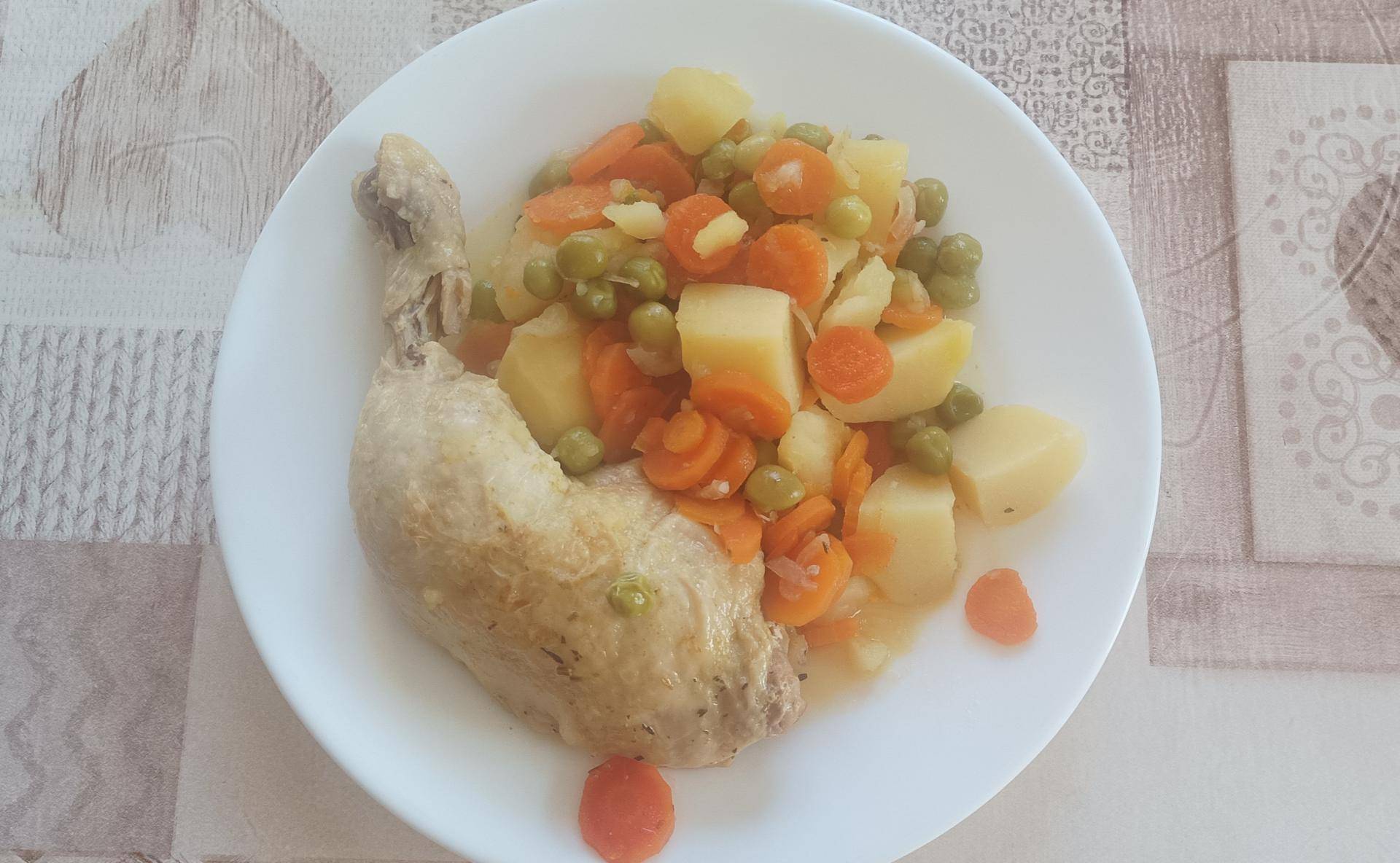 Cuisses de poulet, jardinière de légumes. - Recette Cookeo Infinity Autostir | Moulinex