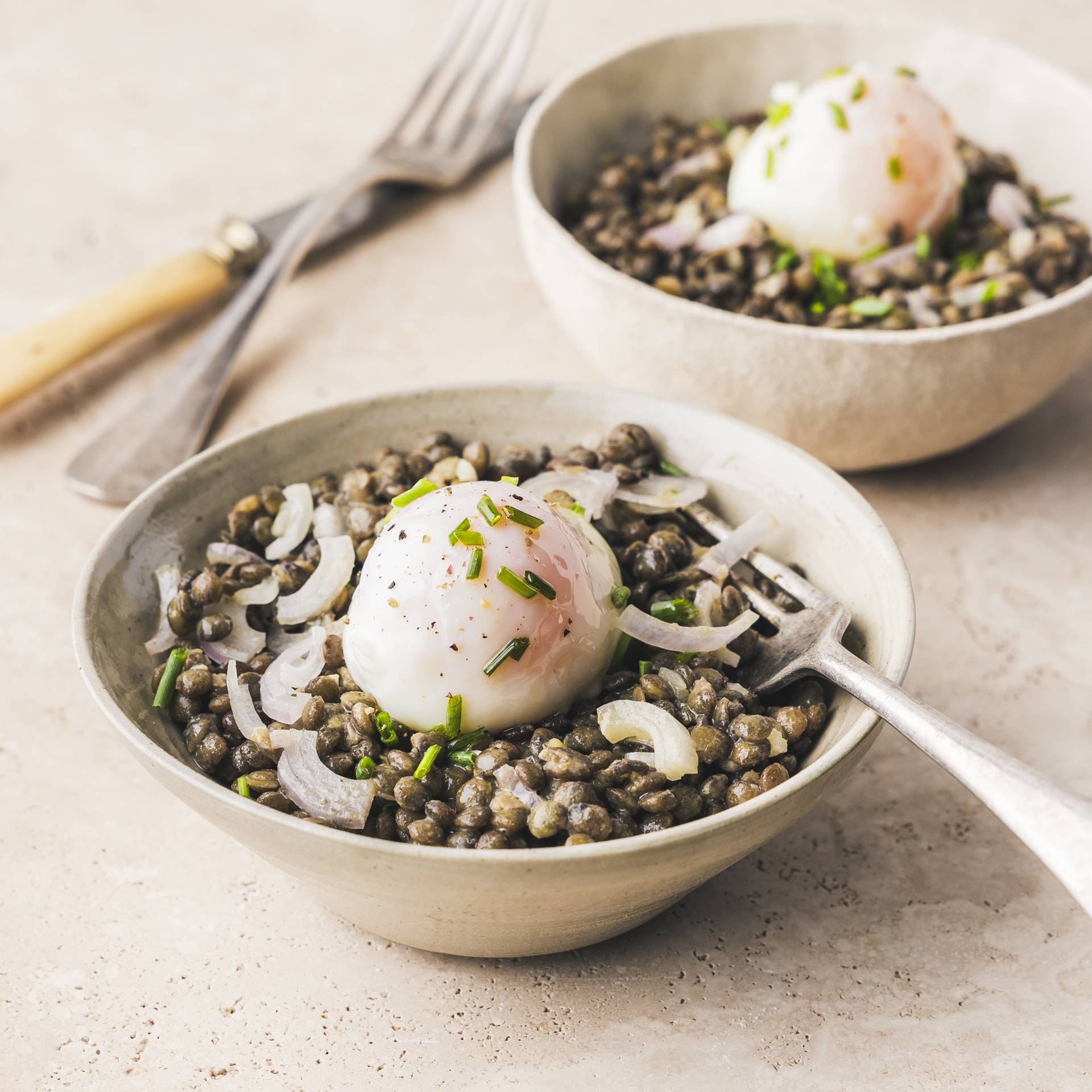 Perfect ei, linzensalade - Recepten Cookeo 9in1 | Moulinex