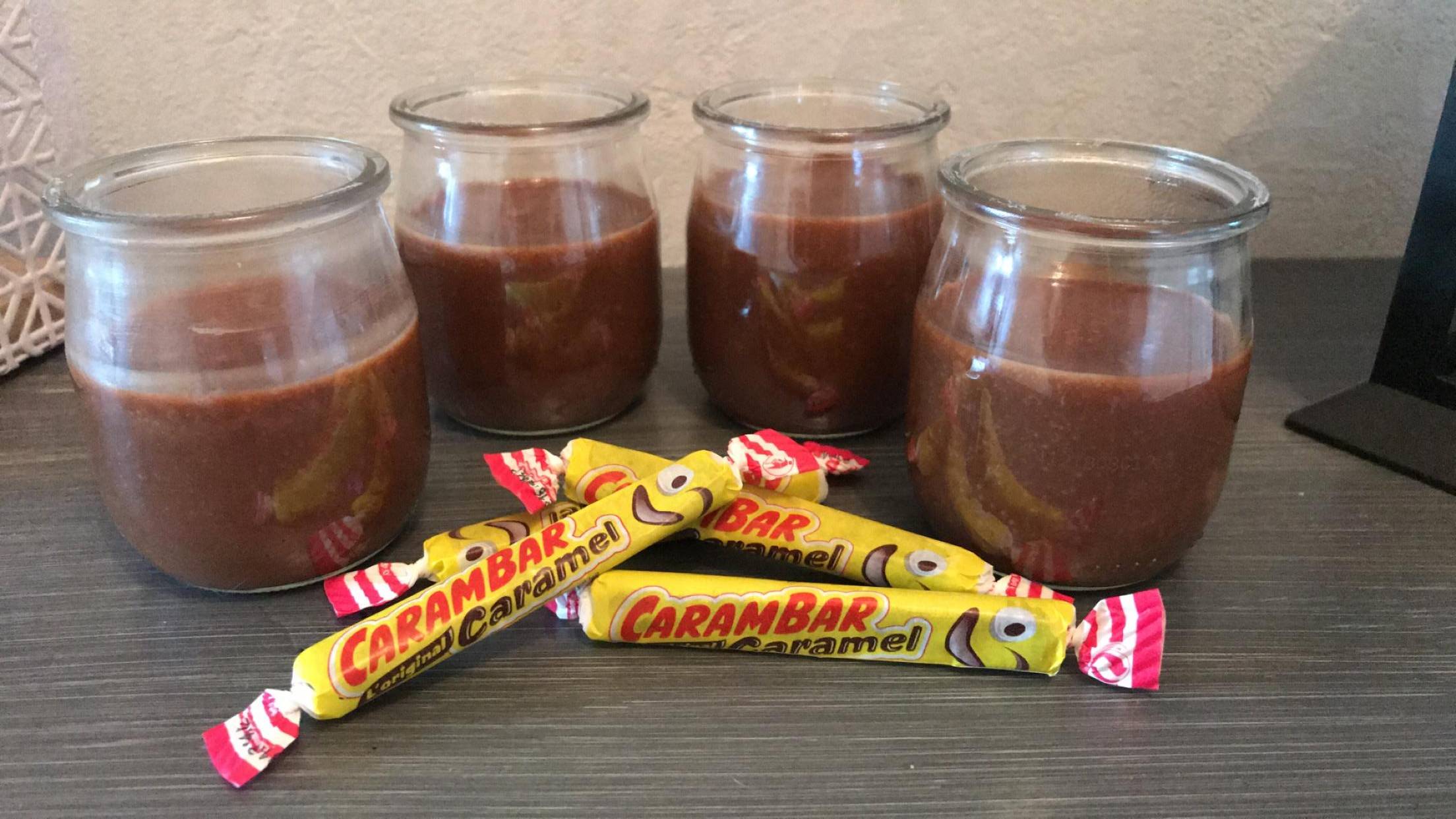 Crème carambar sans œufs ni maïzena - Recette Companion | Moulinex