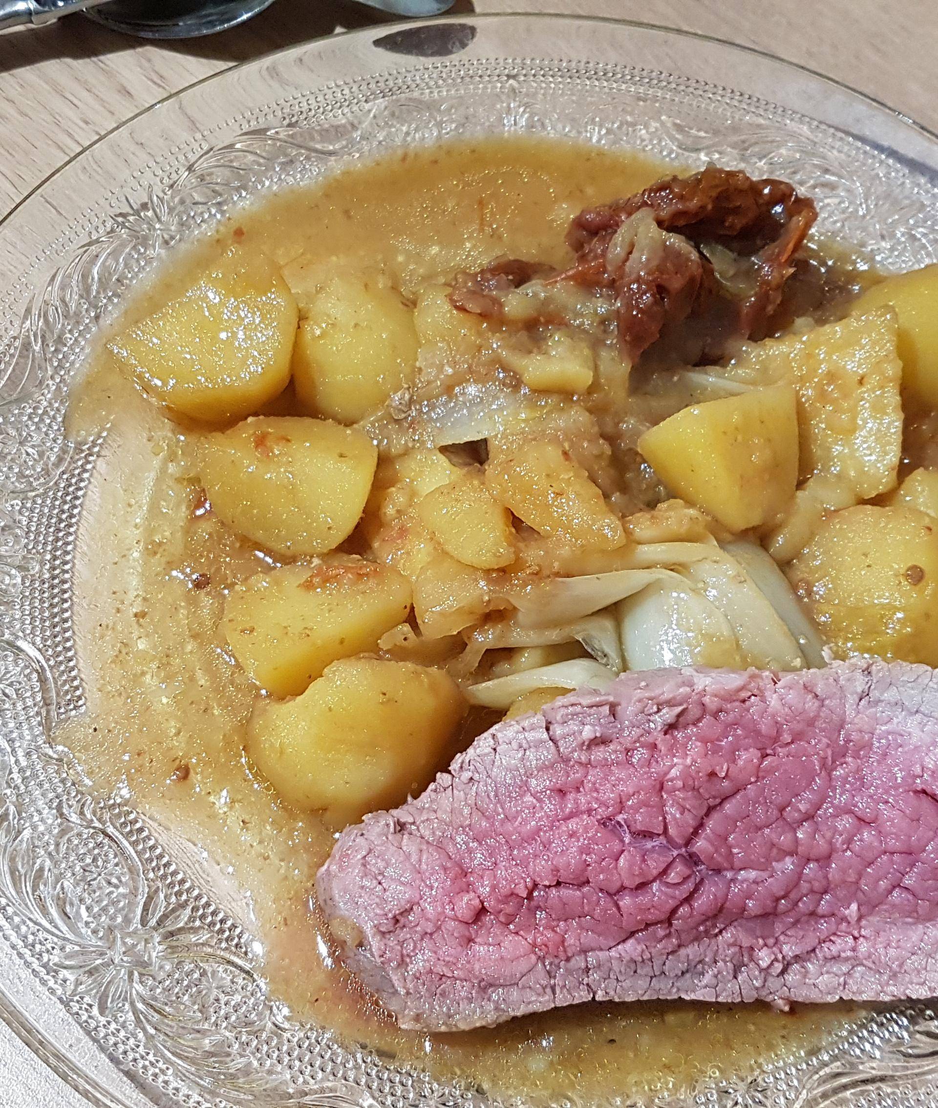 Rôti de bœuf aux Pommes de terre Endives et Tomates séchées - Recette Cookeo | Moulinex