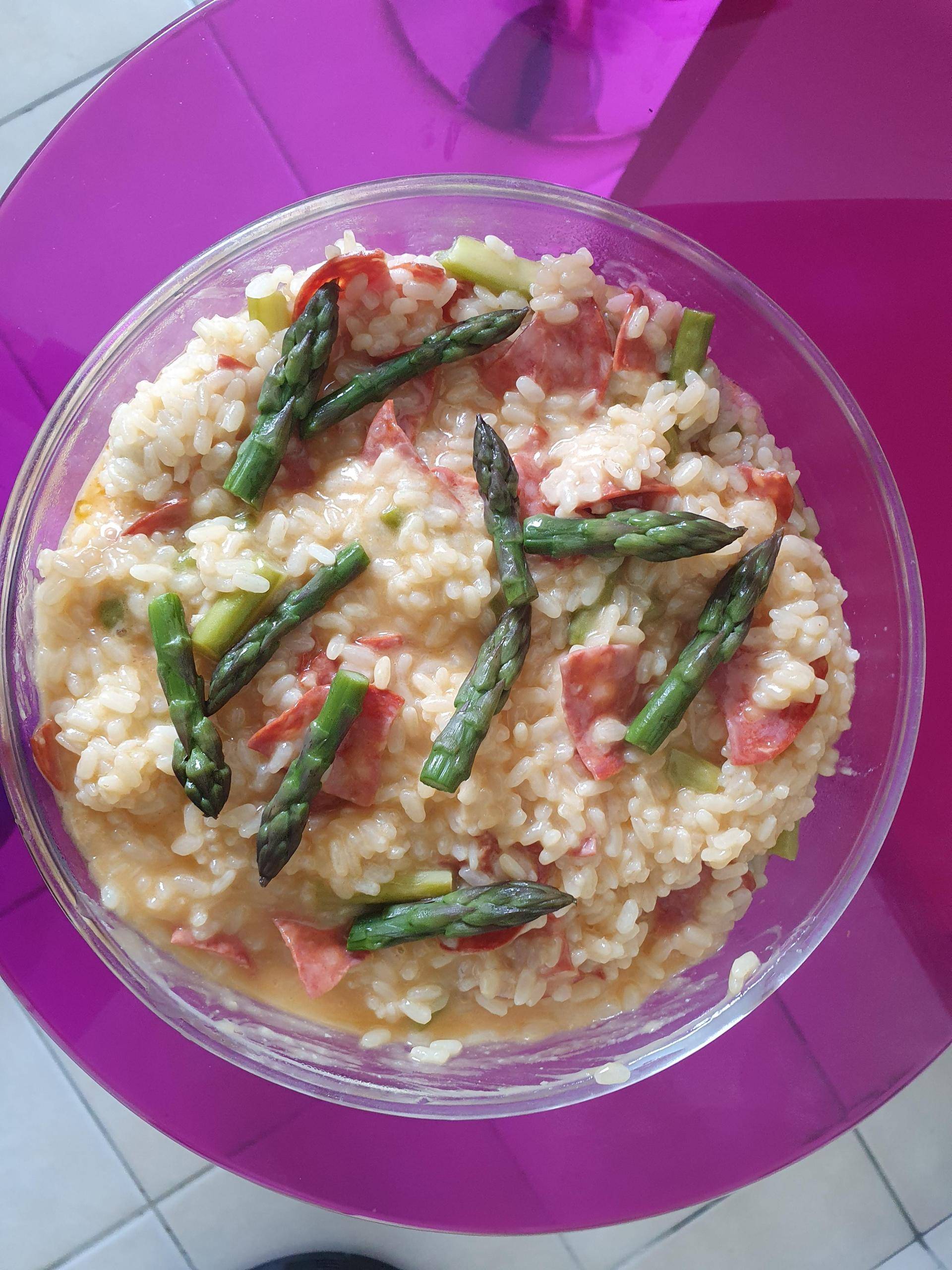 Risotto aux asperges et chorizo - Recepten Companion Connect XL | Moulinex