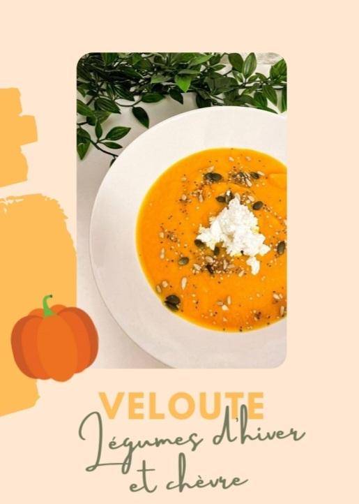 Velouté "Légumes d'hiver et chèvre" - Recepten Companion Connect XL | Moulinex