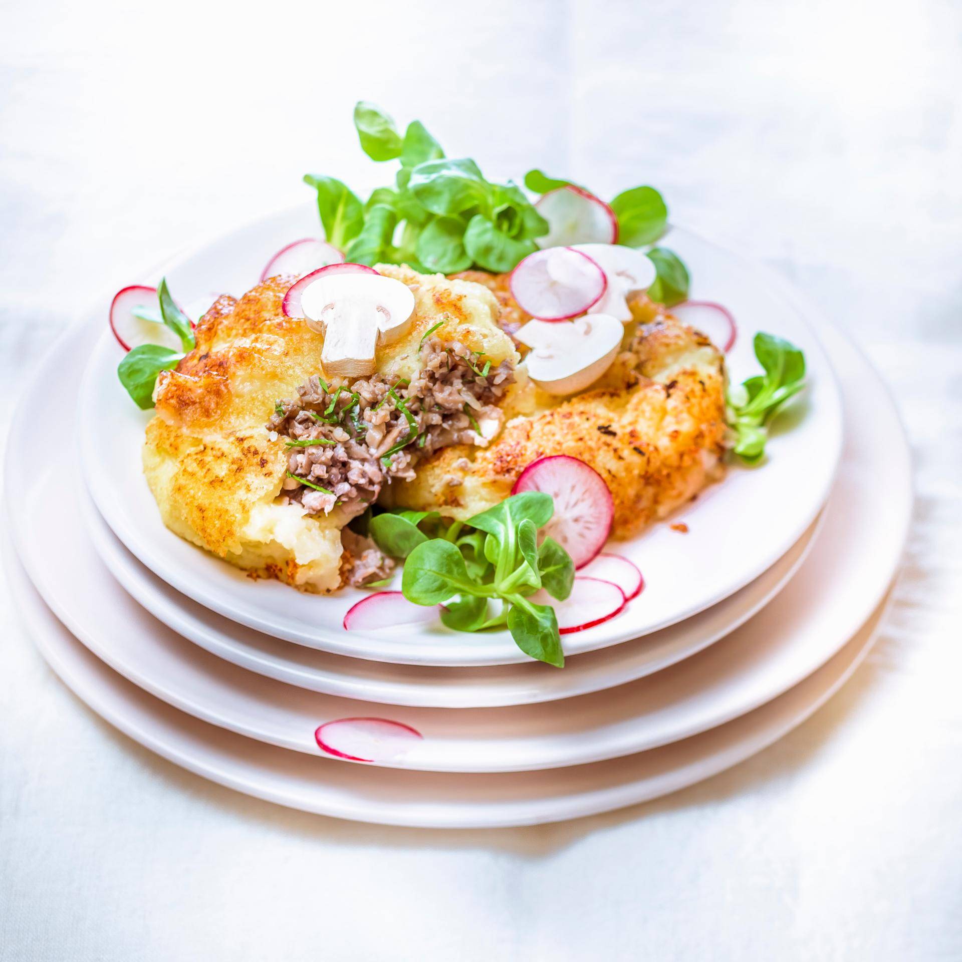 Galettes de pommes de terre aux champignons - Recette Companion | Moulinex