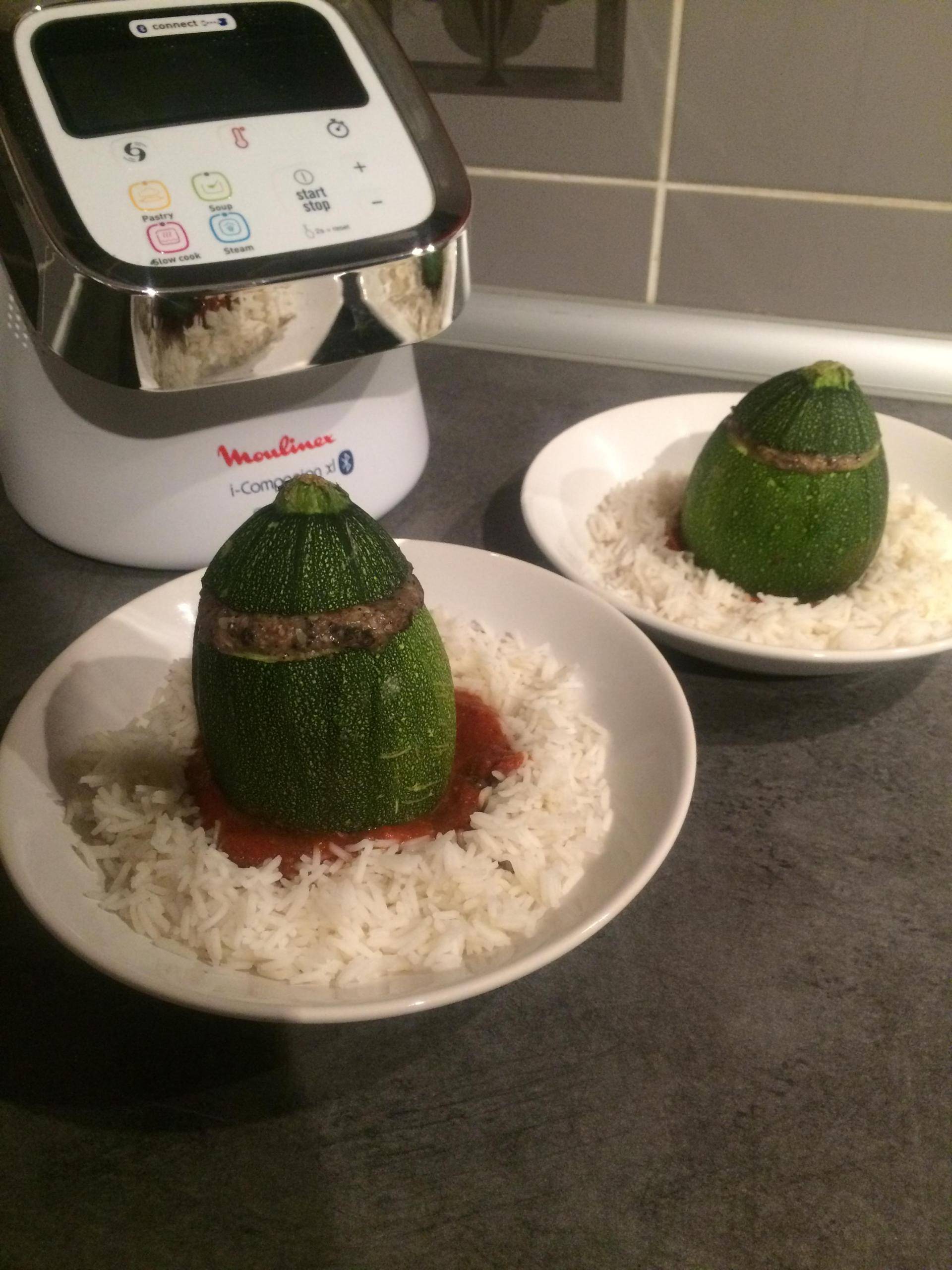 Courgette farcie - Recette Companion Connect XL | Moulinex