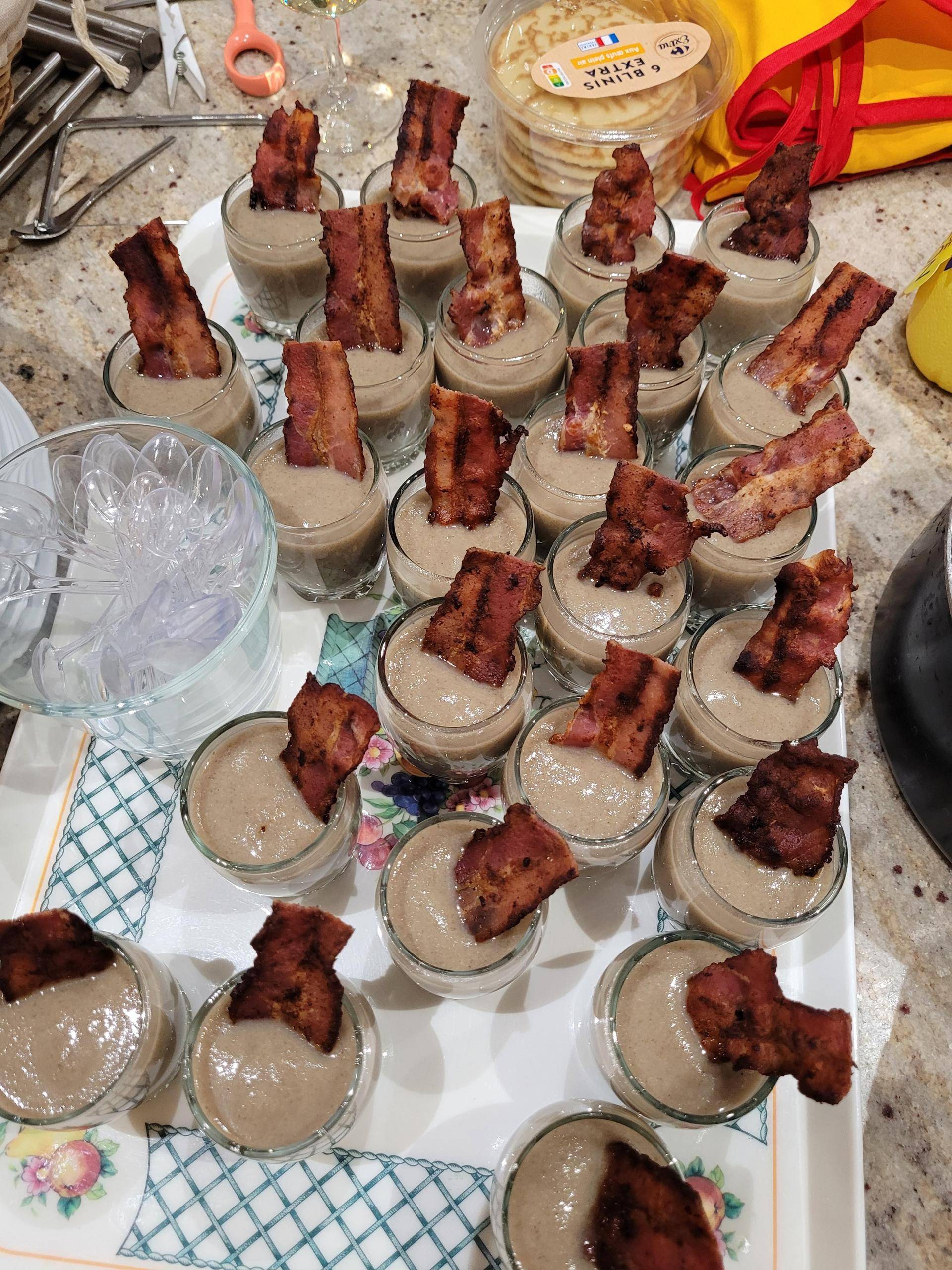 Verrine aux champignons - Recette Companion Connect XL | Moulinex