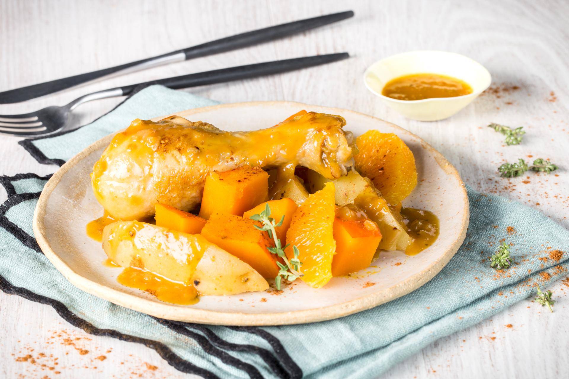 Poulet potimarron à l'orange - Recepten Cookeo | Moulinex