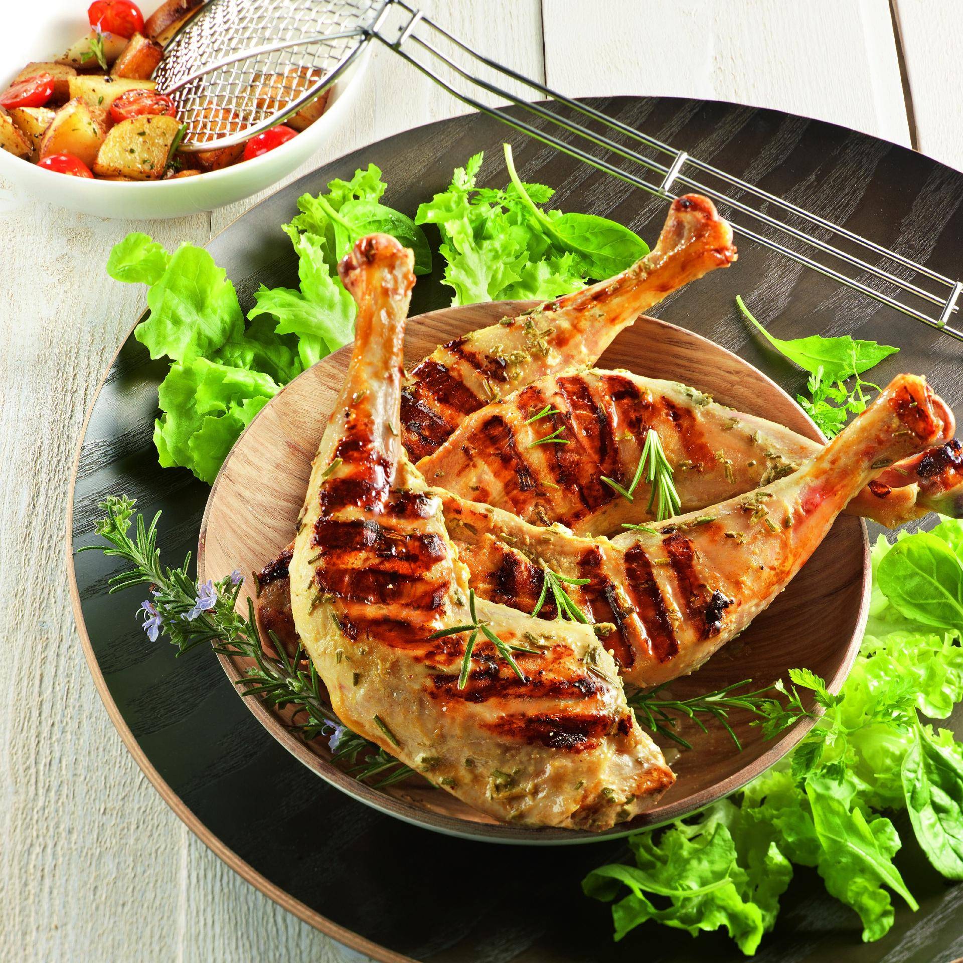 Cuisses de poulet marinées au yaourt et au romarin - Recepten EASY FRY & GRILL 2 in 1 DIGITAL | Moulinex