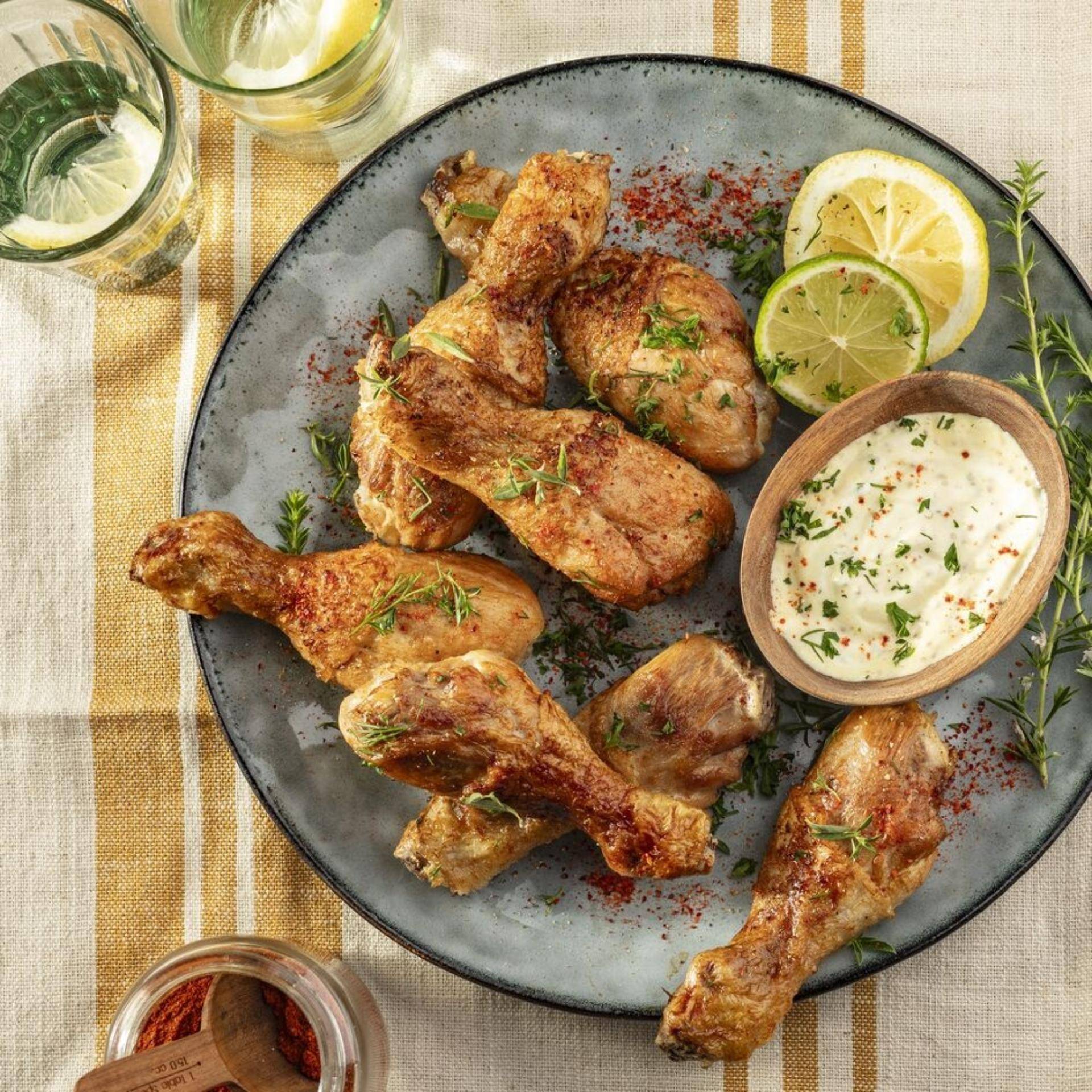 Pilons de poulet ultra croustillants aux épices - Recette Companion Connect | Moulinex