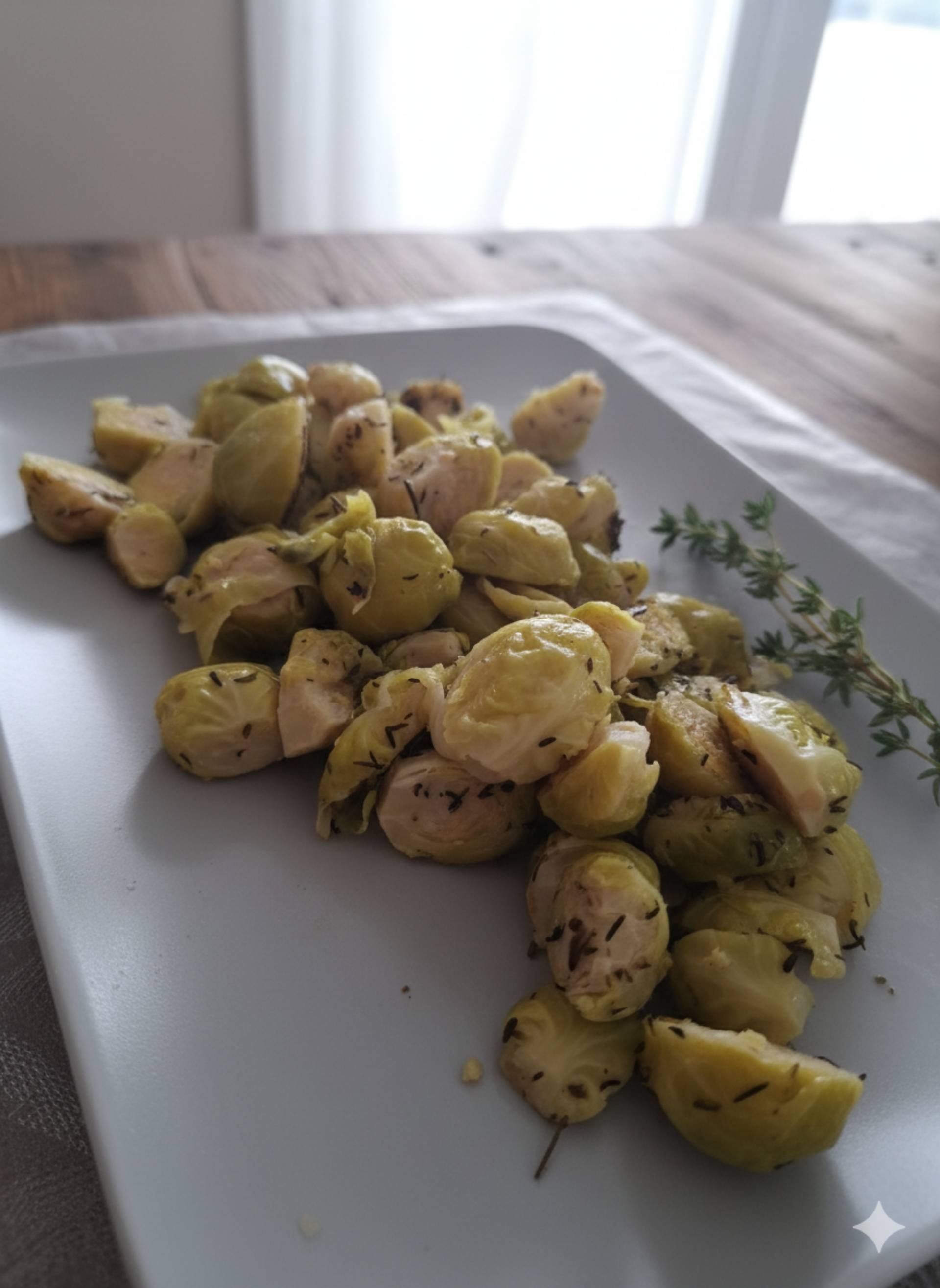 Choux de Bruxelles au thym - Recette Cookeo | Moulinex