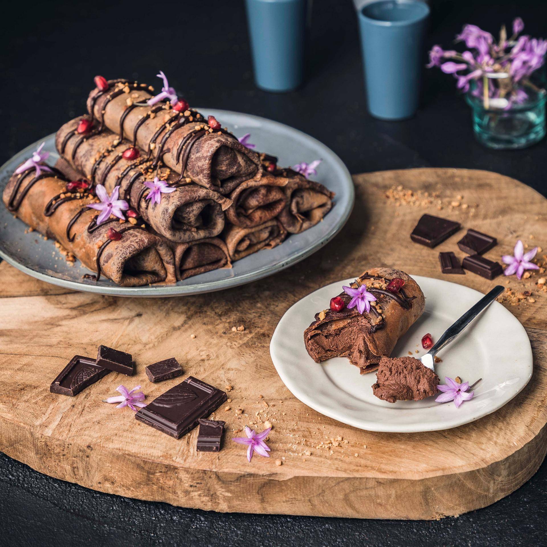 Crêpes au chocolat vegan - Recette Companion | Moulinex
