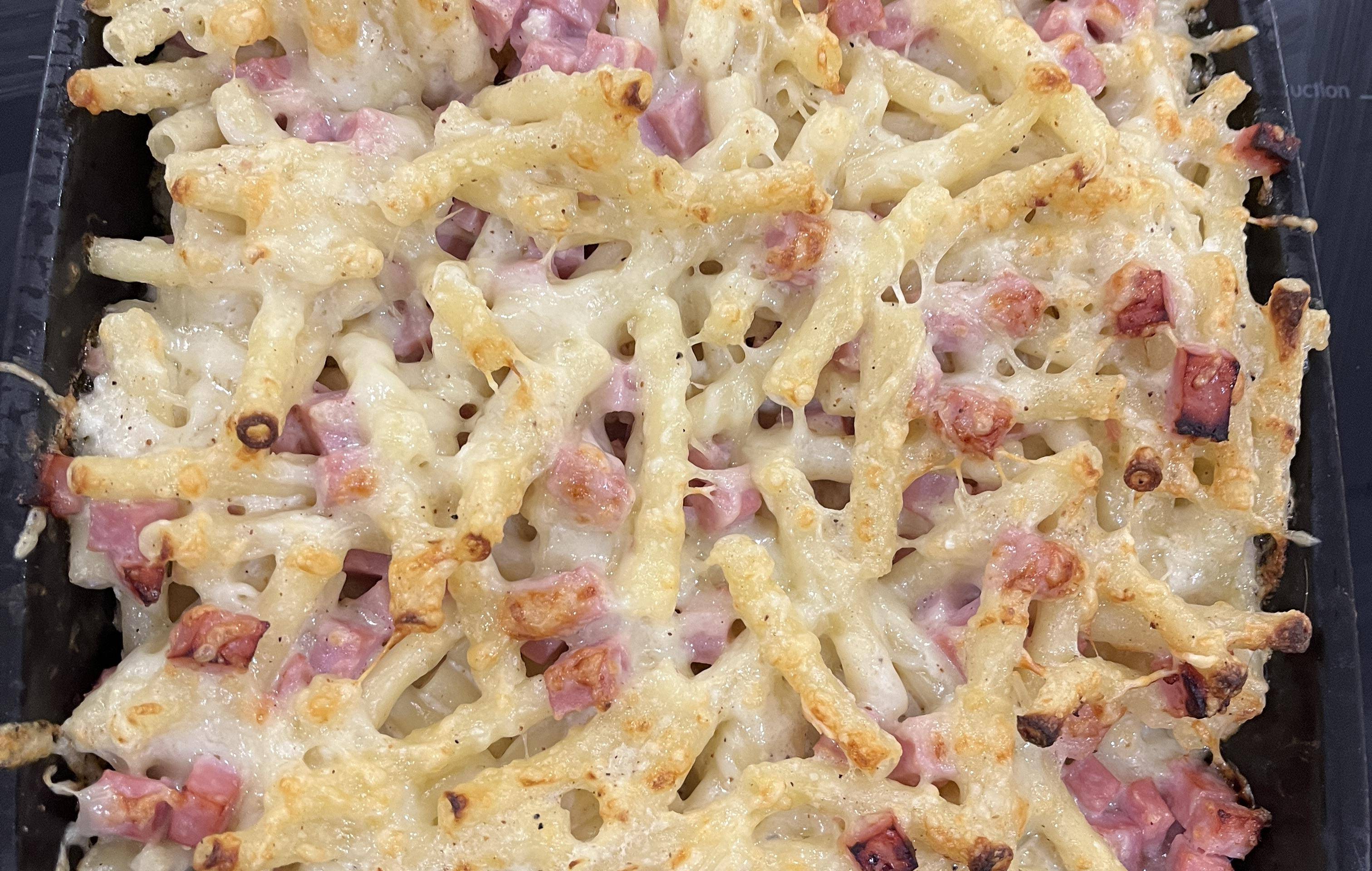 Gratin de macaronis au jambon - Recette Companion Connect XL | Moulinex