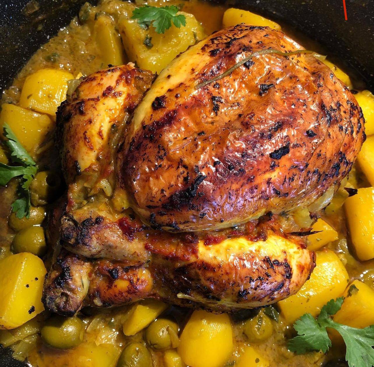 Poulet aux olives - Recepten Dual EasyFry | Moulinex