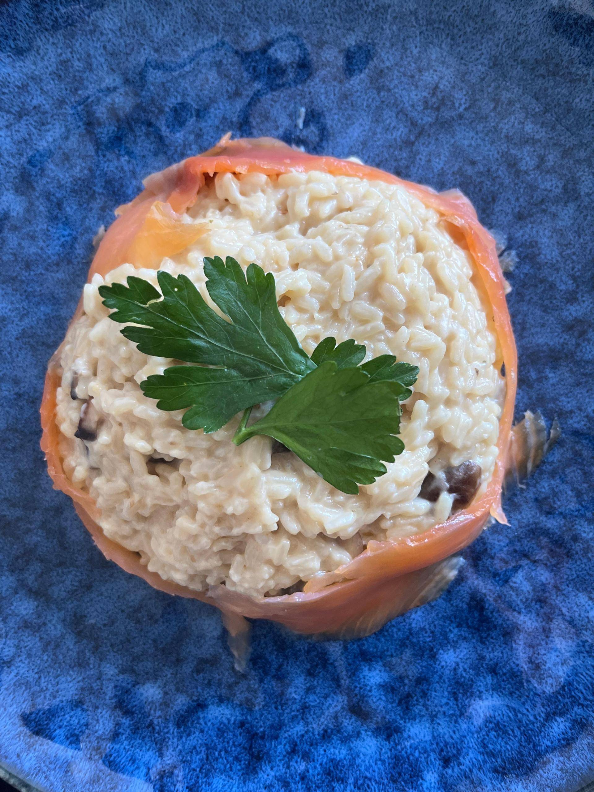 Risotto aux champignons et au saumon fumée - Recepten Cookeo | Moulinex