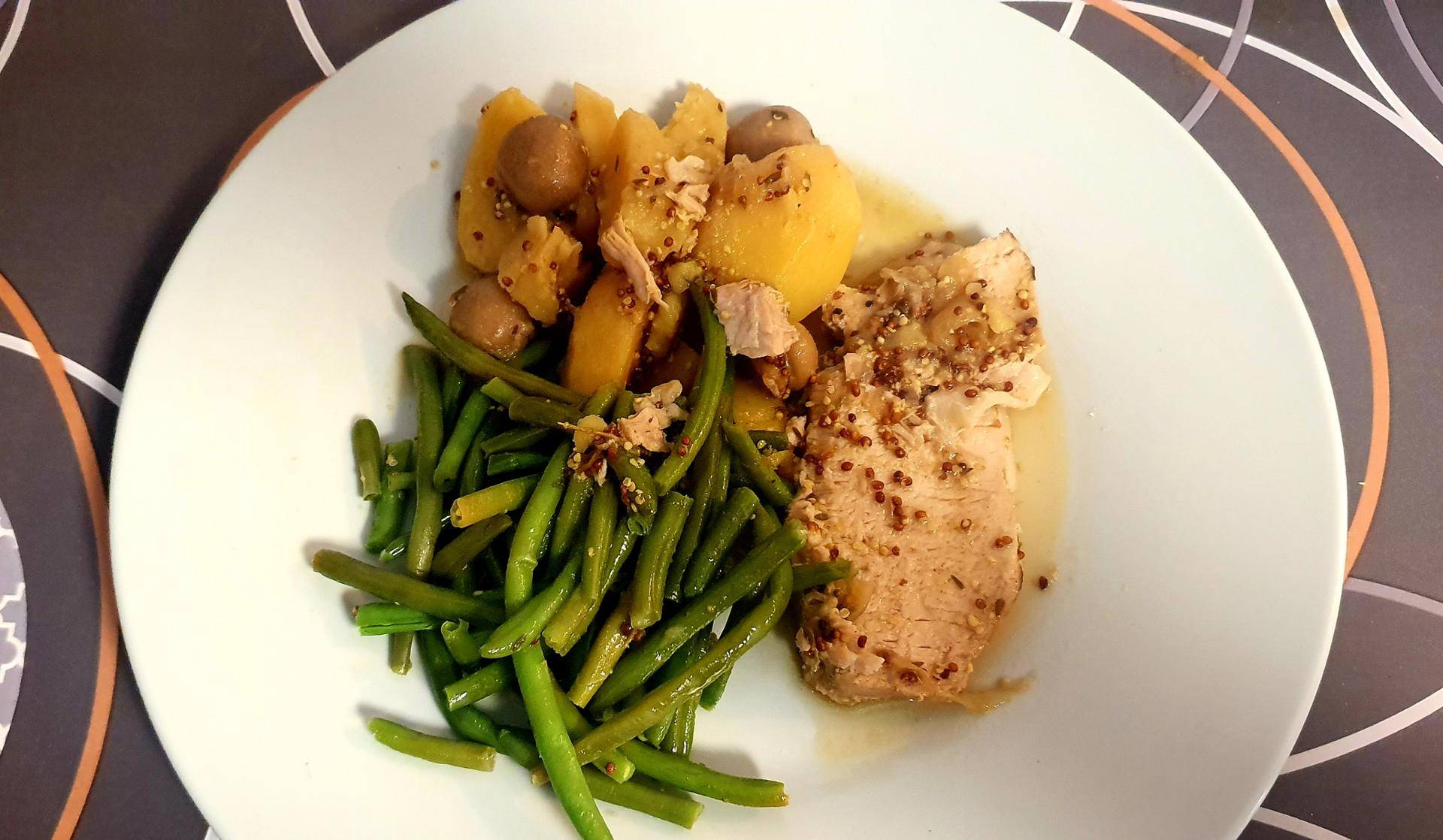 Rôti de porc moutarde a l ancienne - Recette Cookeo | Moulinex