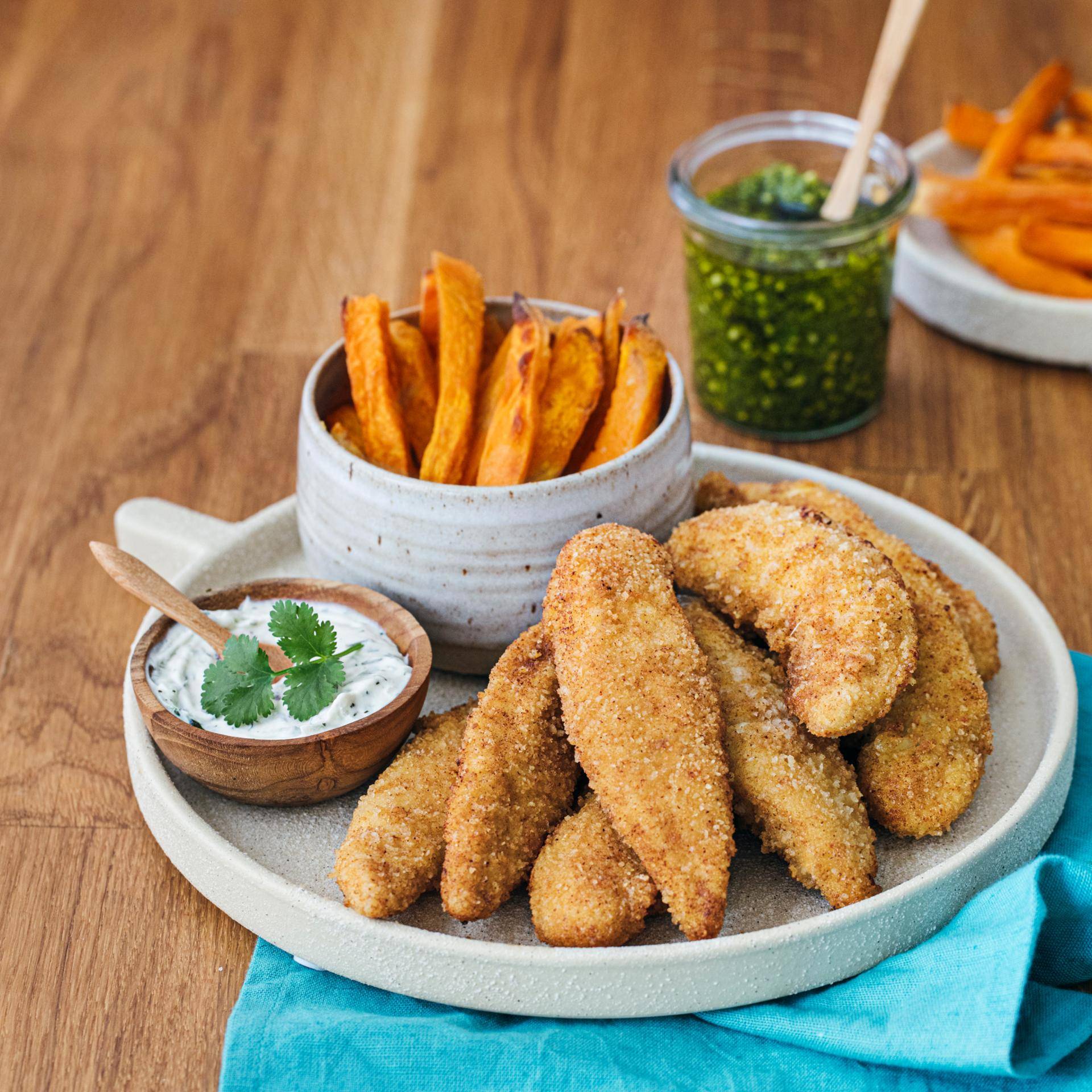 Poulet et patate douce - Recette EASY FRY & GRILL 2 in 1 XXL | Moulinex