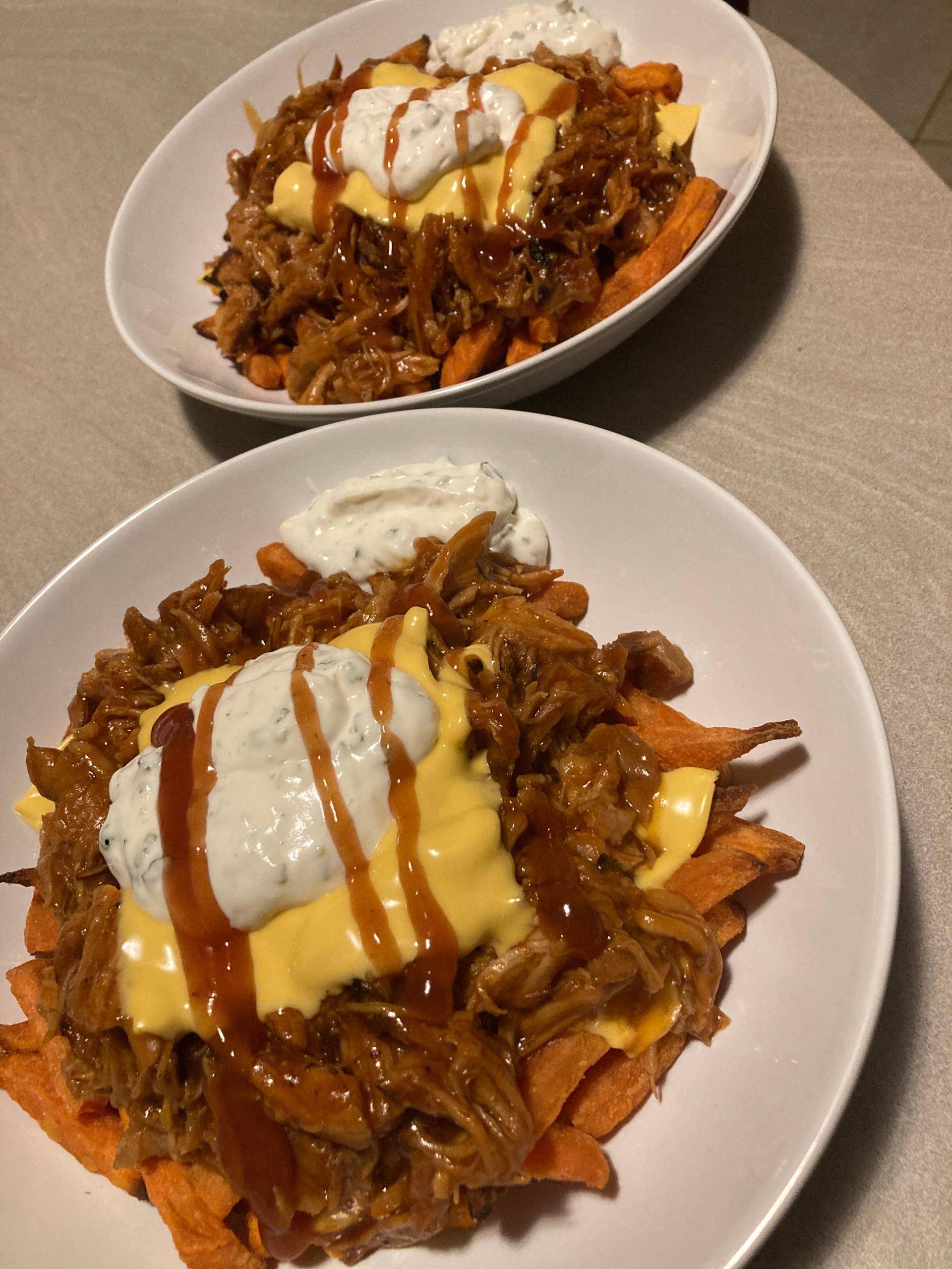 Pulled pork façon poutine revisité - Recepten Cookeo | Moulinex