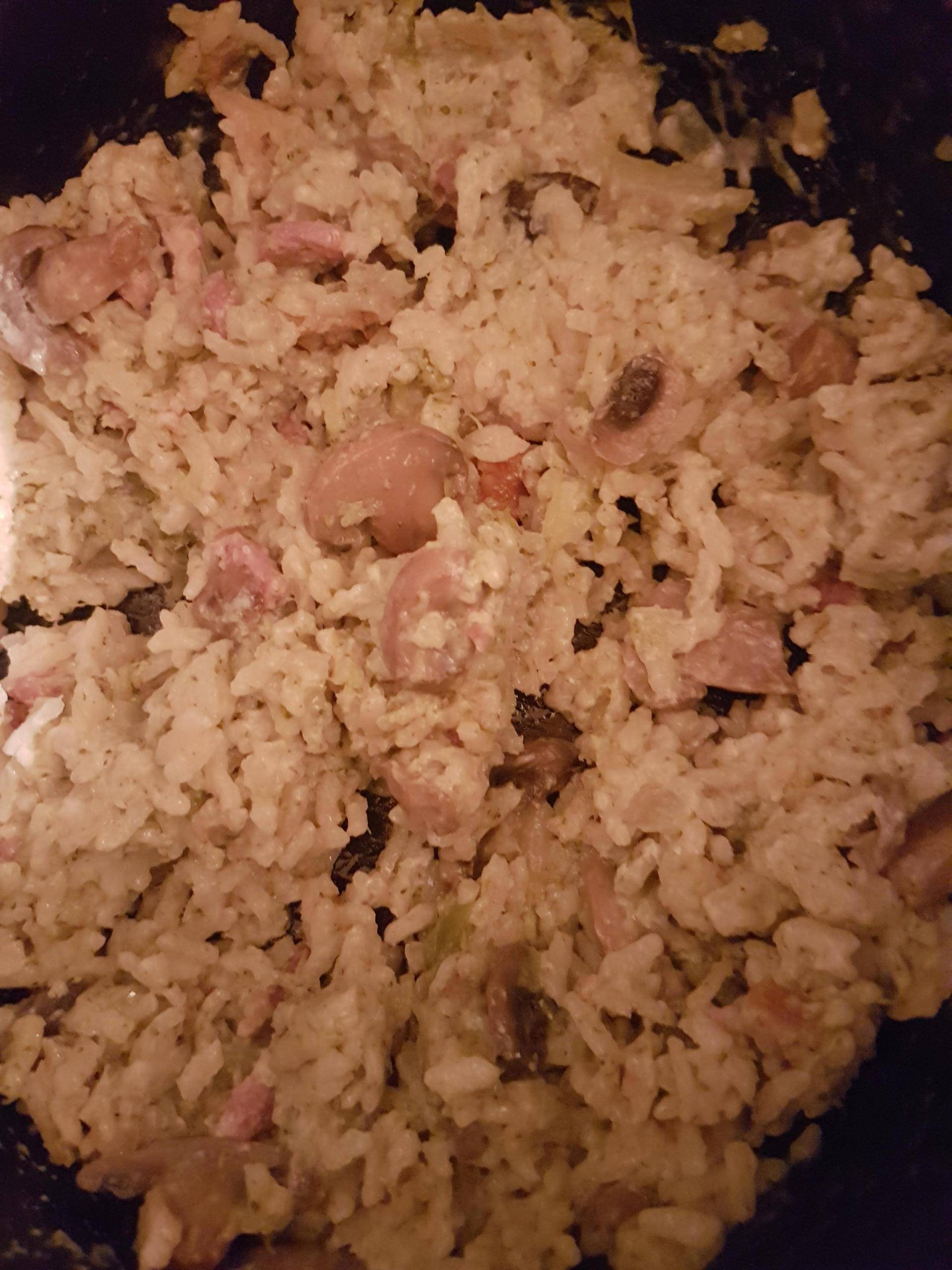 Risotto brocoli champignon lardon - Recepten Cookeo | Moulinex