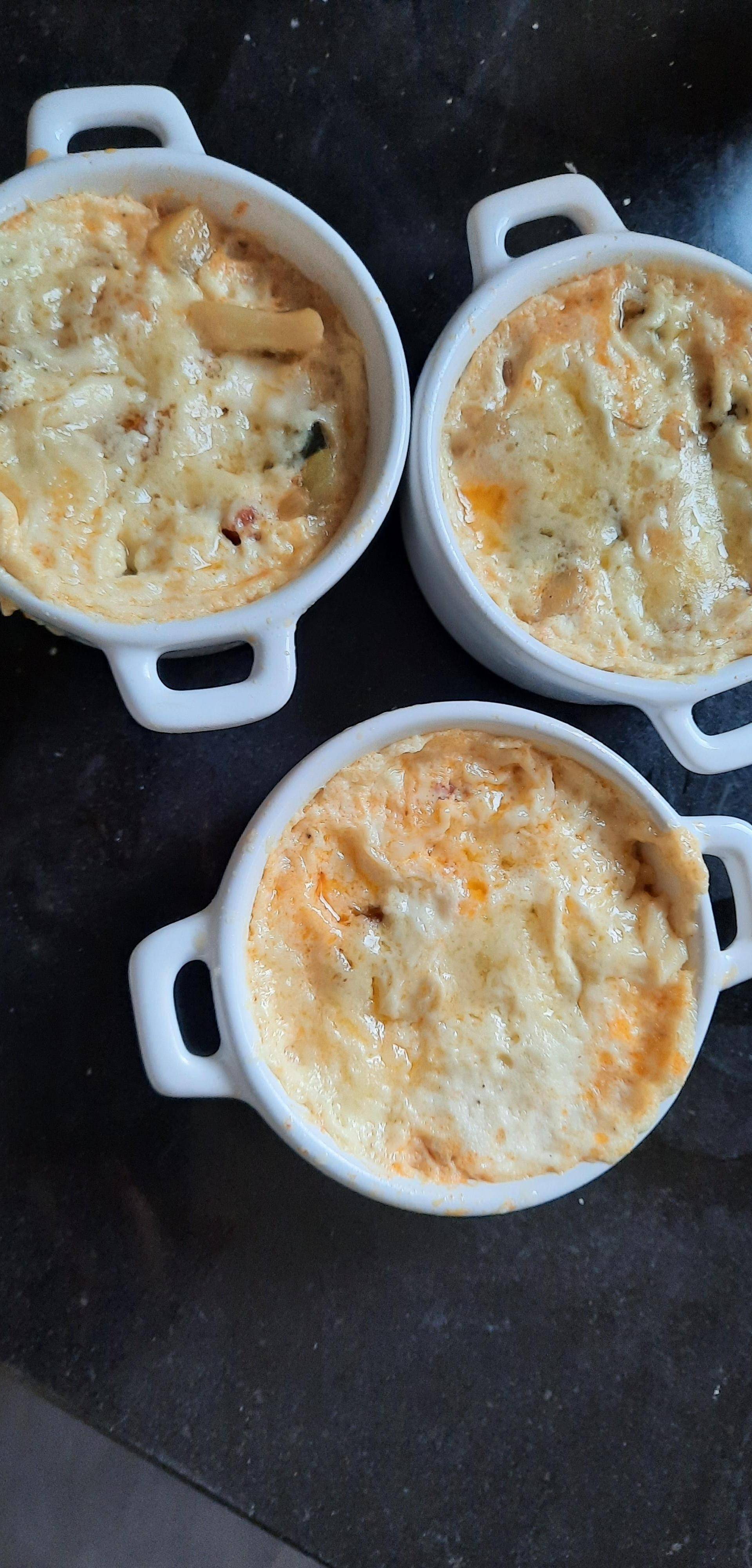 Flan courgette, tomates, chorizo et brillât savarin - Recette Cookeo | Moulinex