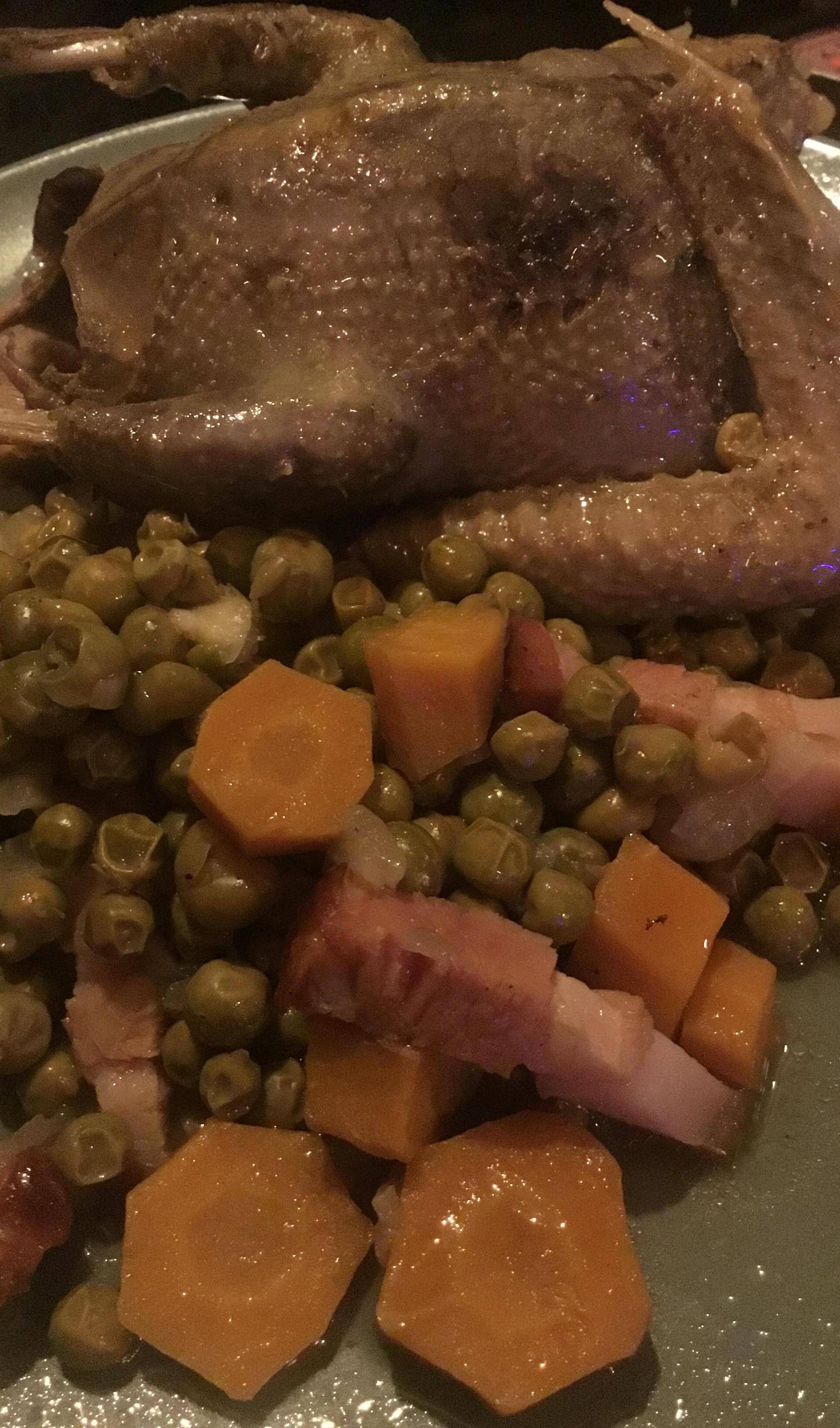 Pigeons petits pois carottes - Recette Cookeo V3 | Moulinex