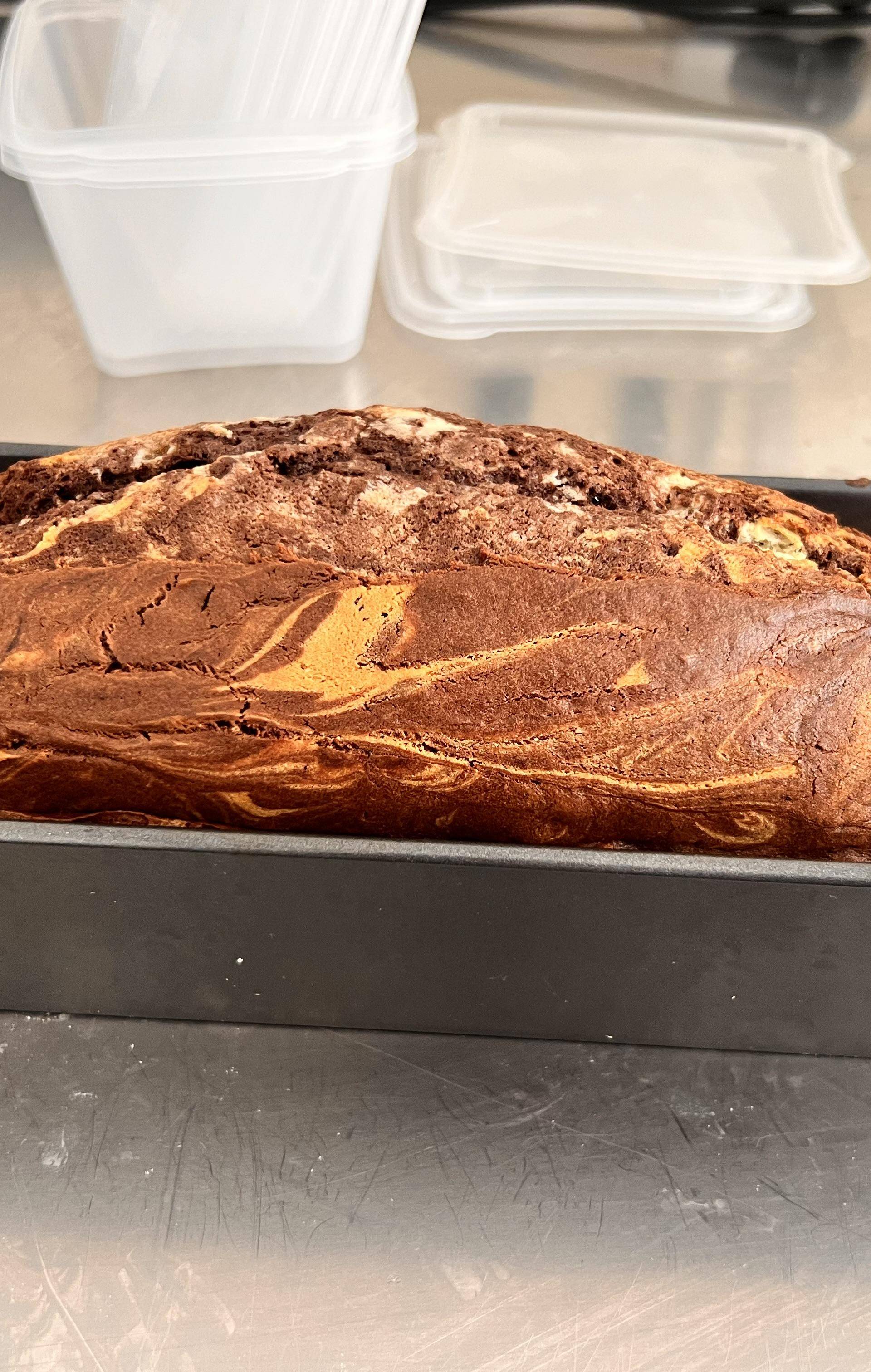 Marbré chocolat-vanille, glaçage rocher noisette - Recette Companion Connect XL | Moulinex