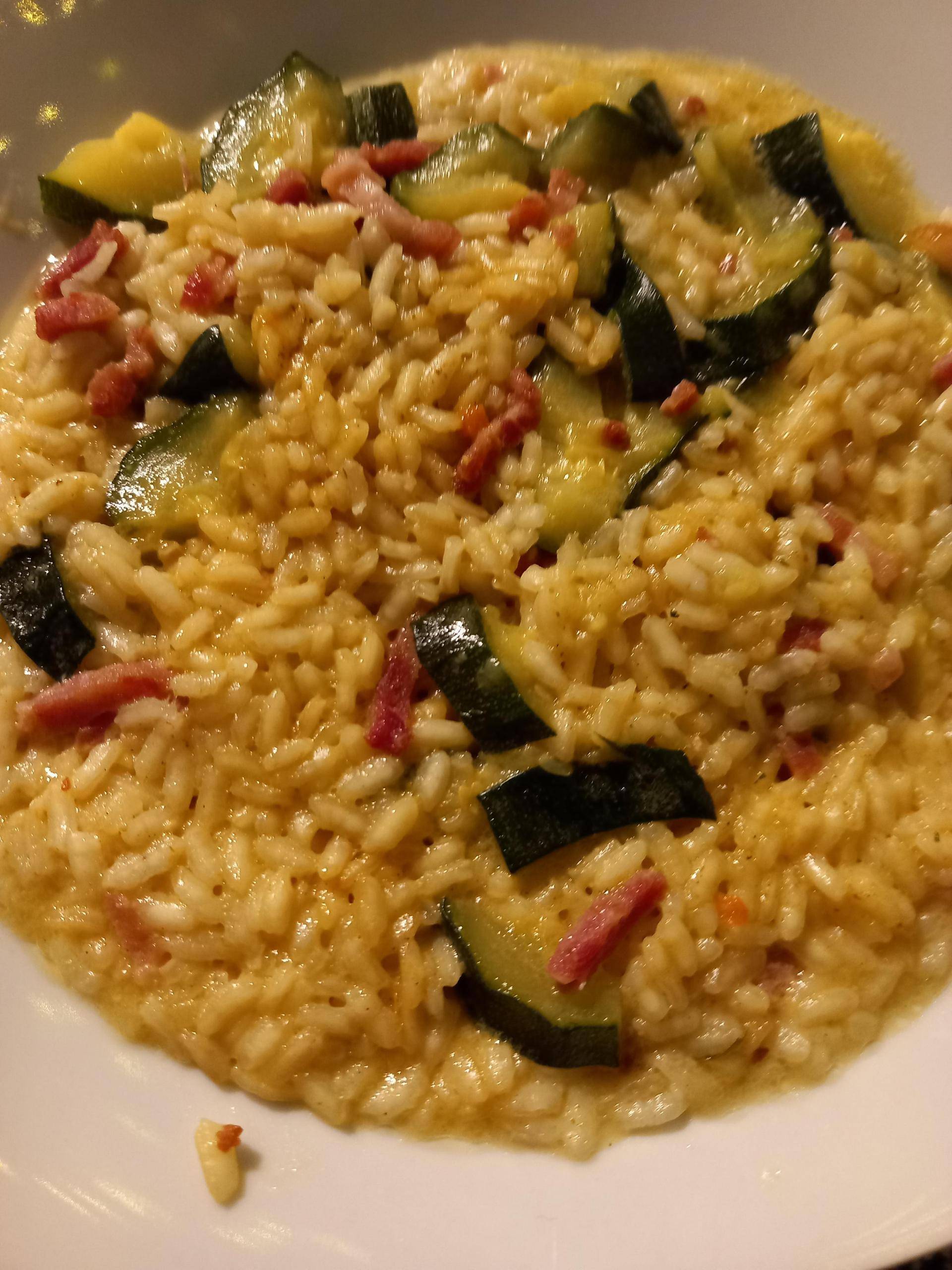 Risotto courgette lardons - Recette Cookeo | Moulinex