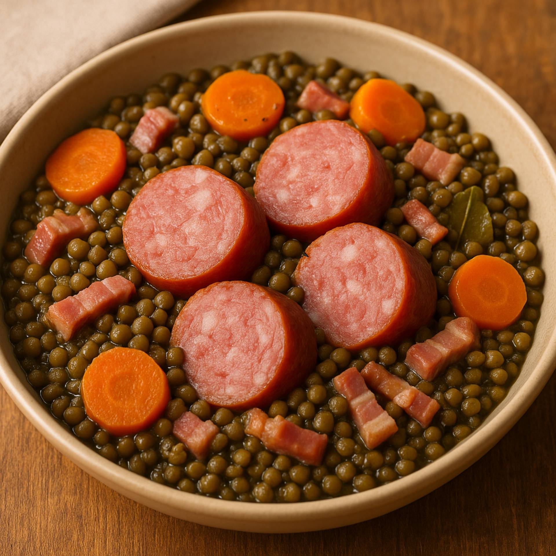 Lentilles saucisses de CoralieBrf - Recette Cookeo 9in1 | Moulinex