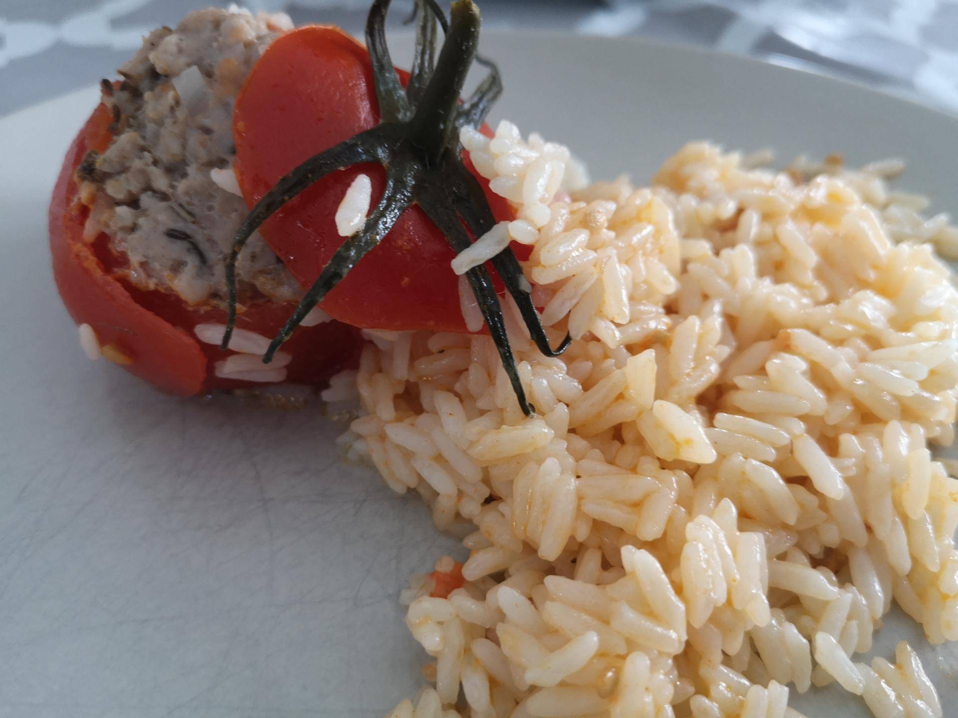 Tomates farcies et son risotto - Recepten Cookeo | Moulinex