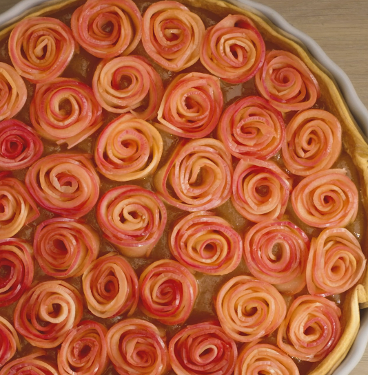 Tarte aux pommes bouquet de roses - Recette Kitchen Machines Touch/Touch + | Moulinex
