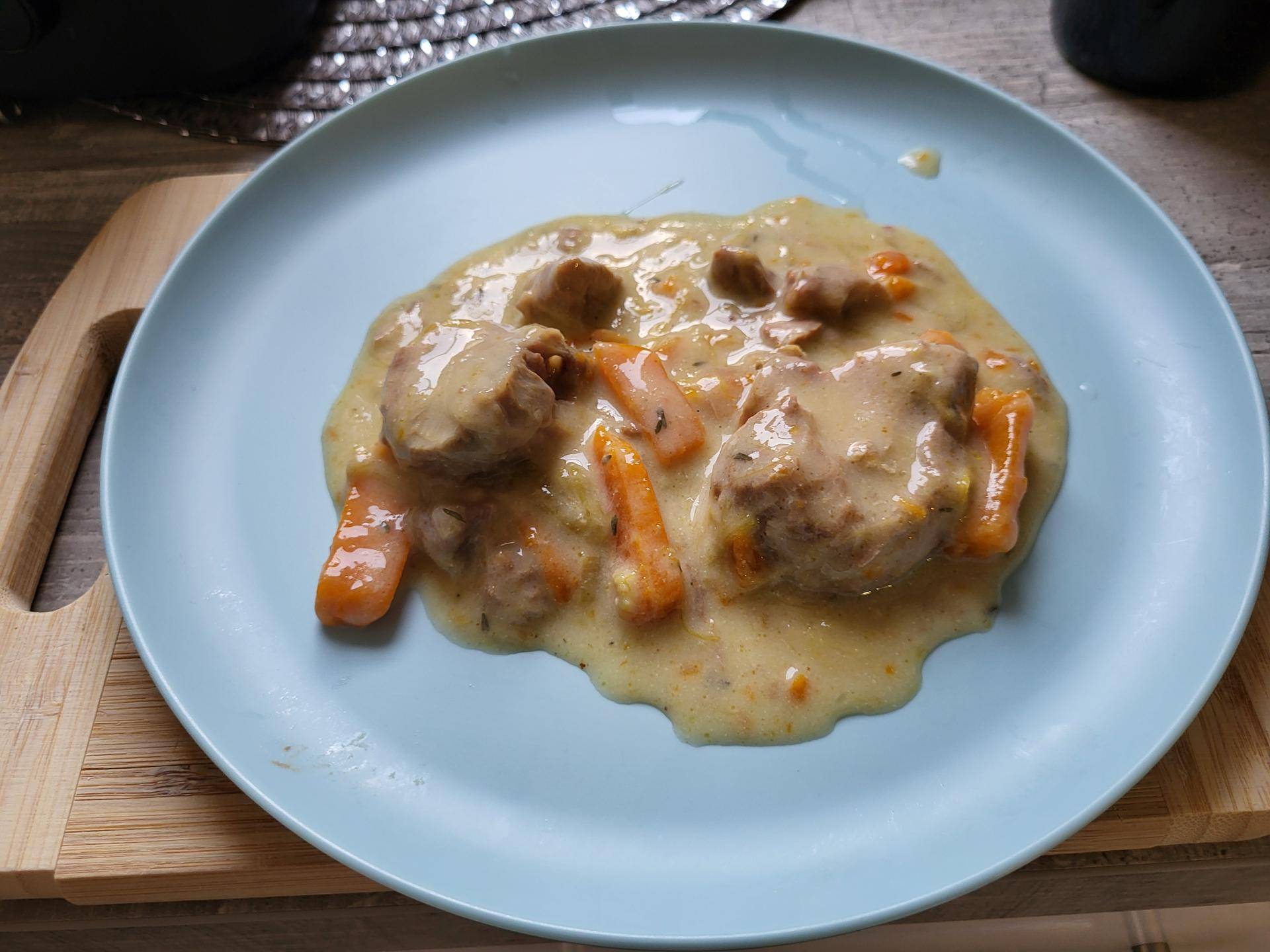 Blanc de poulet ou dinde aux poireaux et carottes - Recepten Companion Connect XL | Moulinex