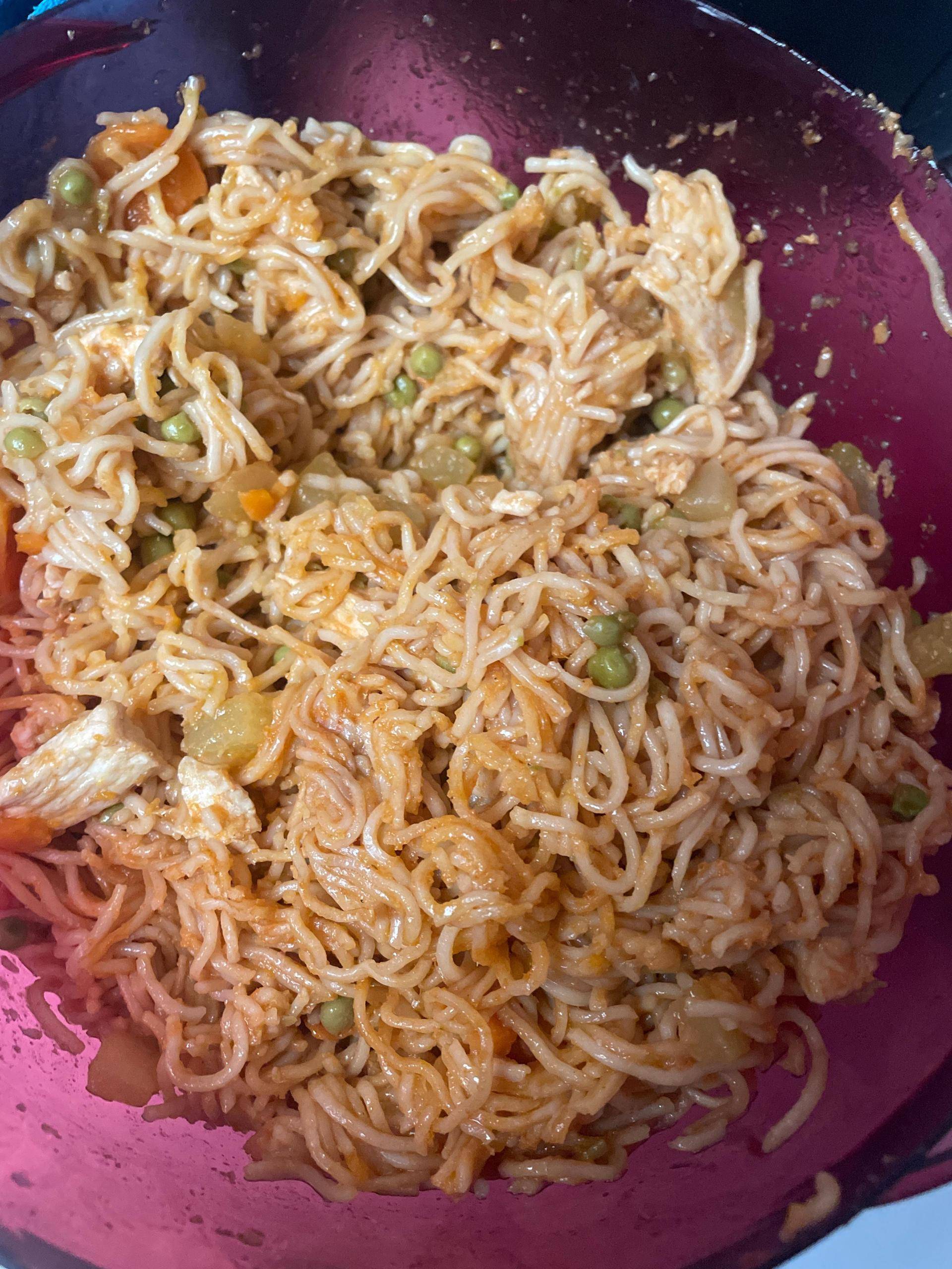 Nouille chinoise au poulet - Recette Cookeo | Moulinex