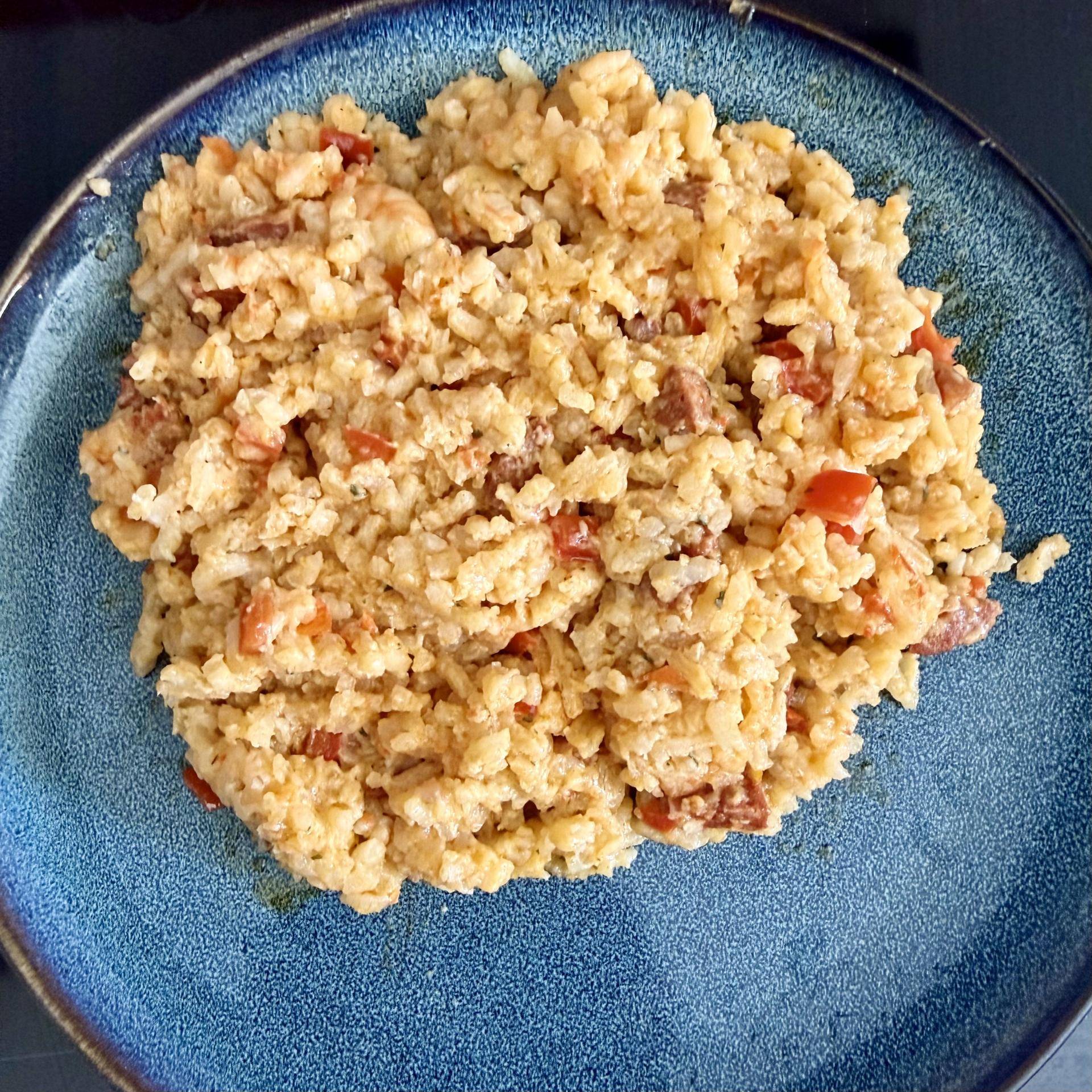 Risotto crevette chorizo poivron - Recette Companion Connect XL | Moulinex