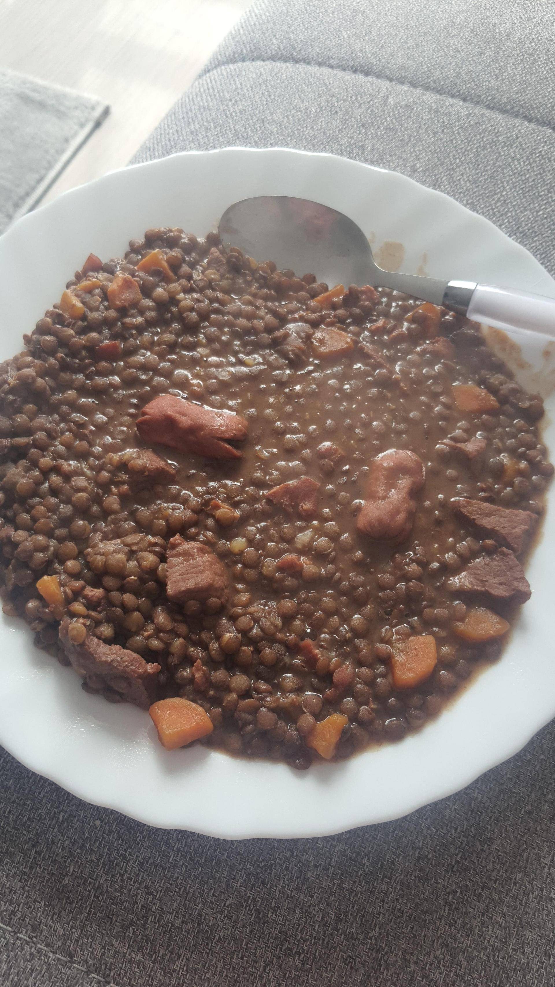 Lentilles façon petit salé - Recette Cookeo | Moulinex