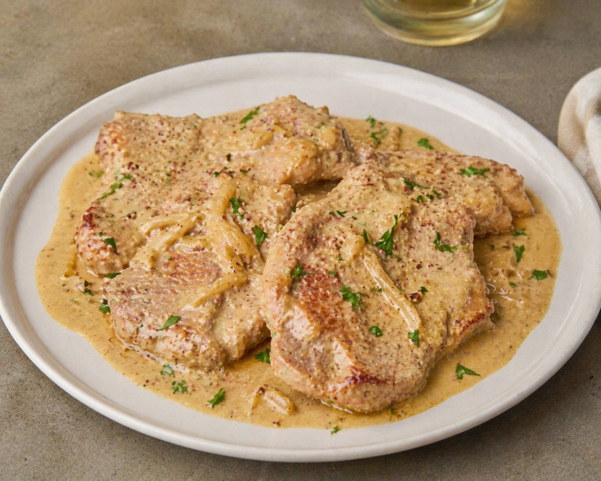 Côtes de porc à la moutarde - Recette Cookeo 9in1 | Moulinex