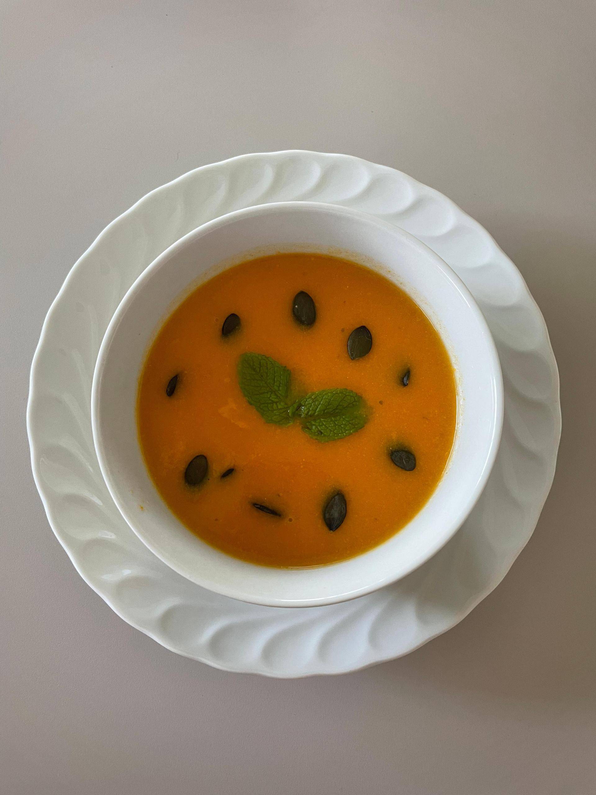 Velouté courgette tomate et coco - Recepten Companion Connect XL | Moulinex