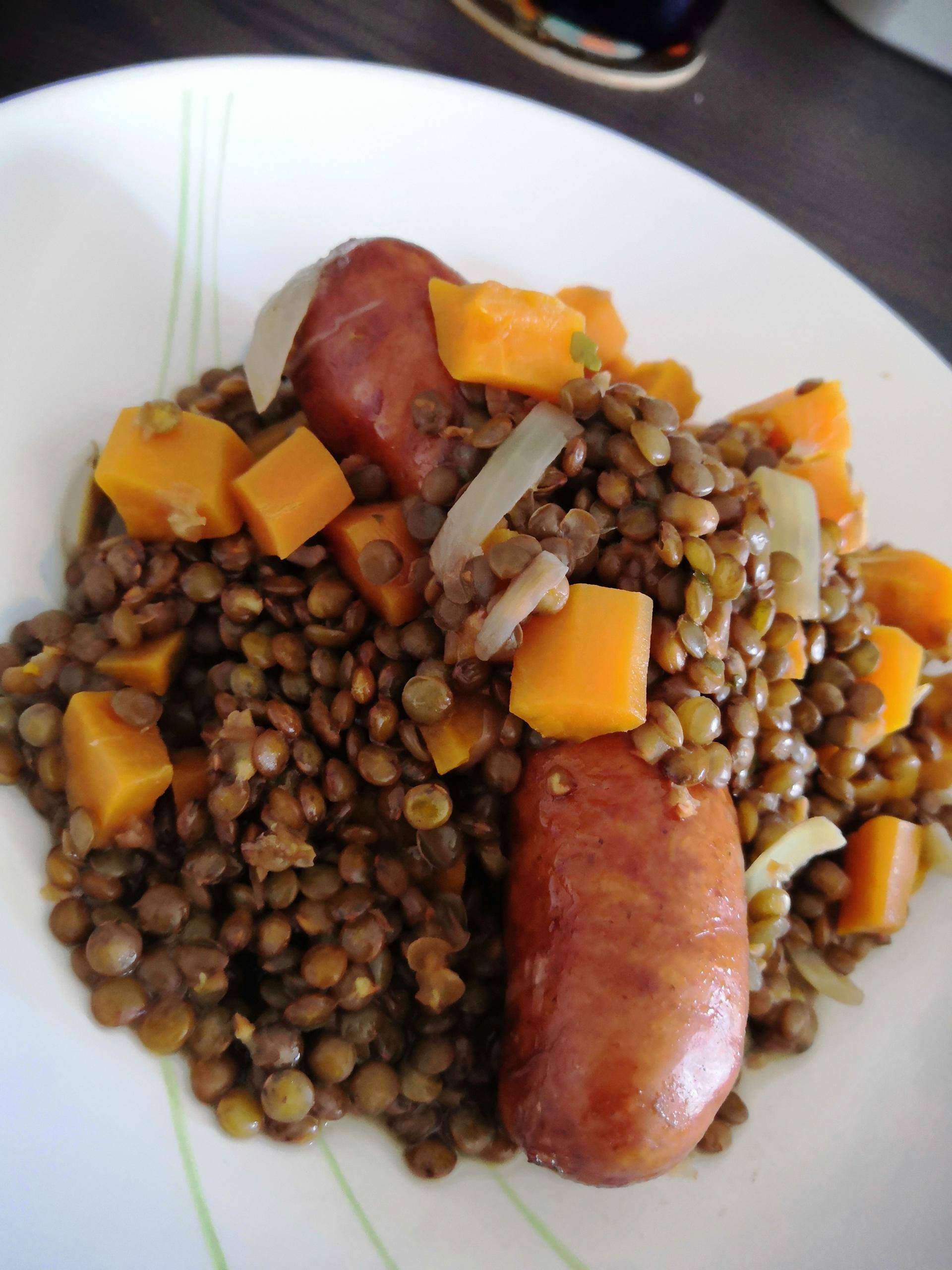 Lentilles et saucisses de Montbéliard - Recepten Cookeo | Moulinex