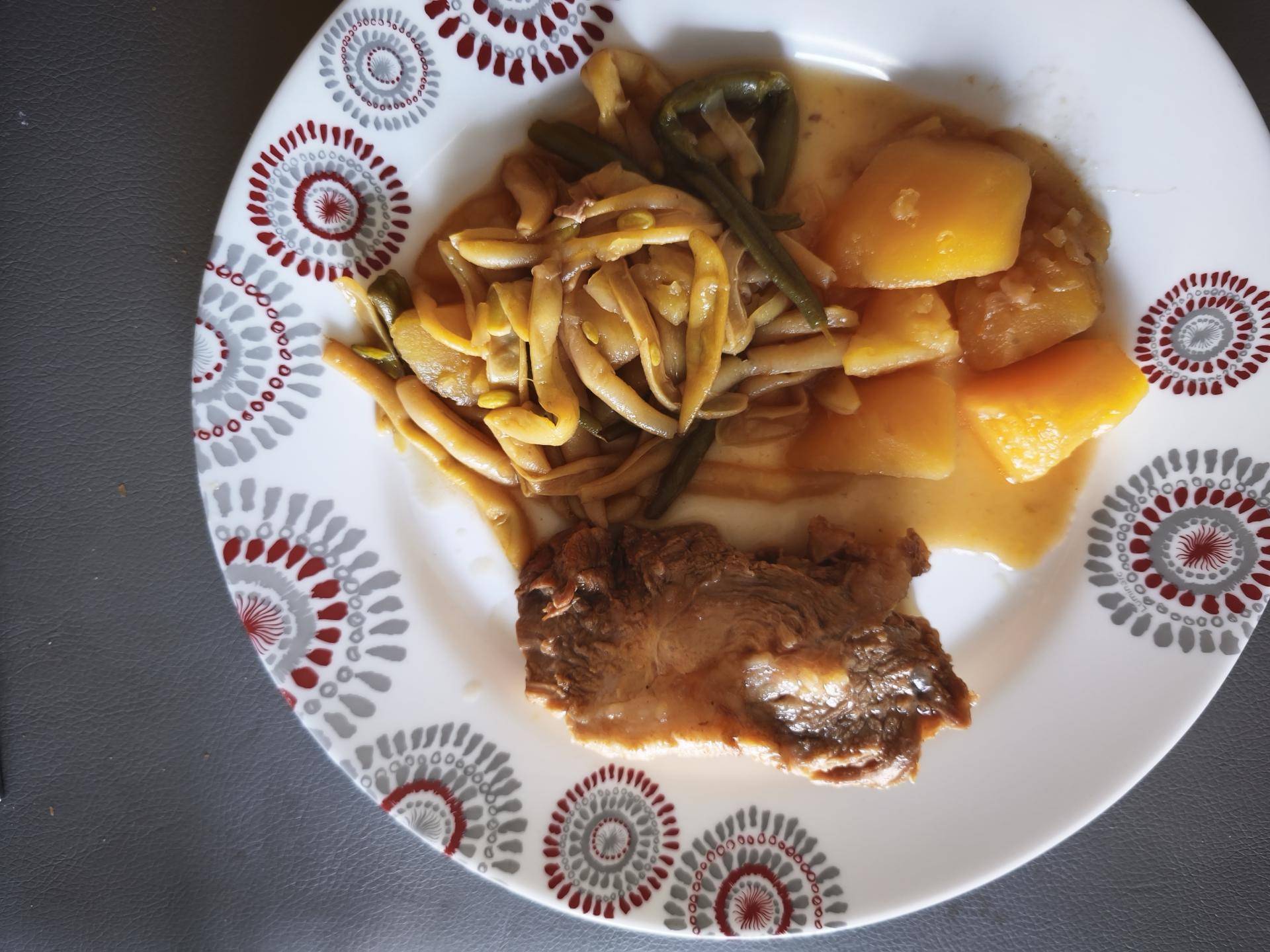 Rôti de porc haricot frais et pomme de terre - Recette Cookeo Infinity 16in1 | Moulinex