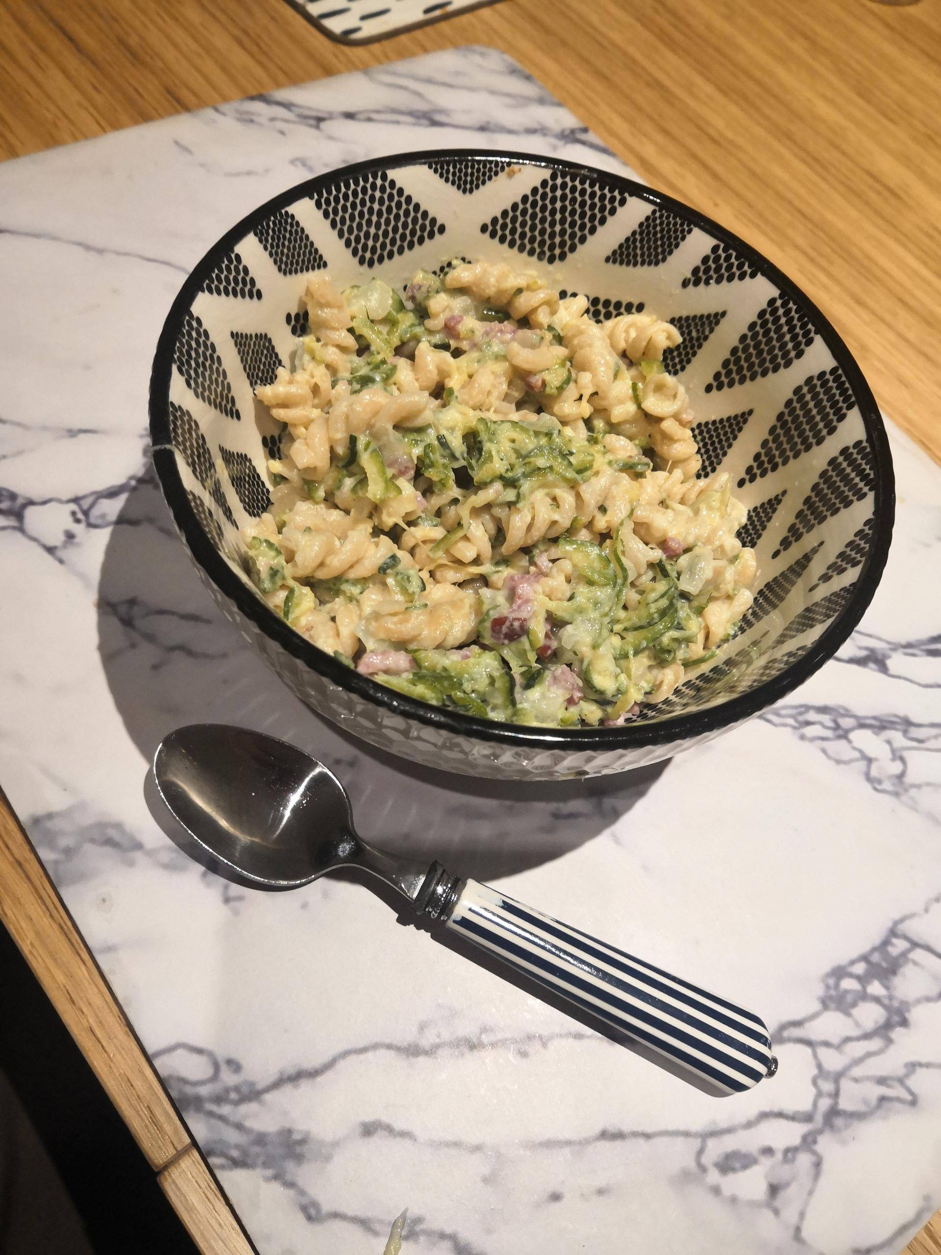 One pot pasta bacon courgette - Recepten Cookeo | Moulinex