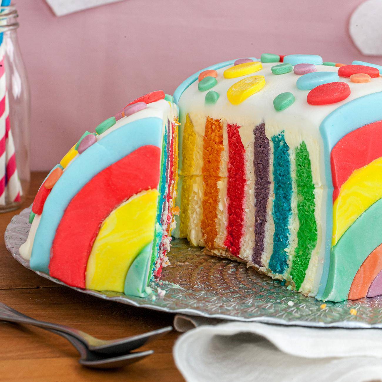 Le gâteau Arc en Ciel - Recepten Companion | Moulinex