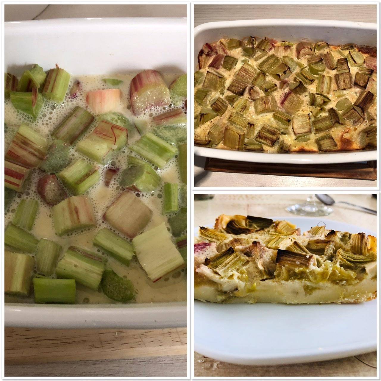 Clafoutis à la rhubarbe léger. - Recette Companion Connect XL | Moulinex