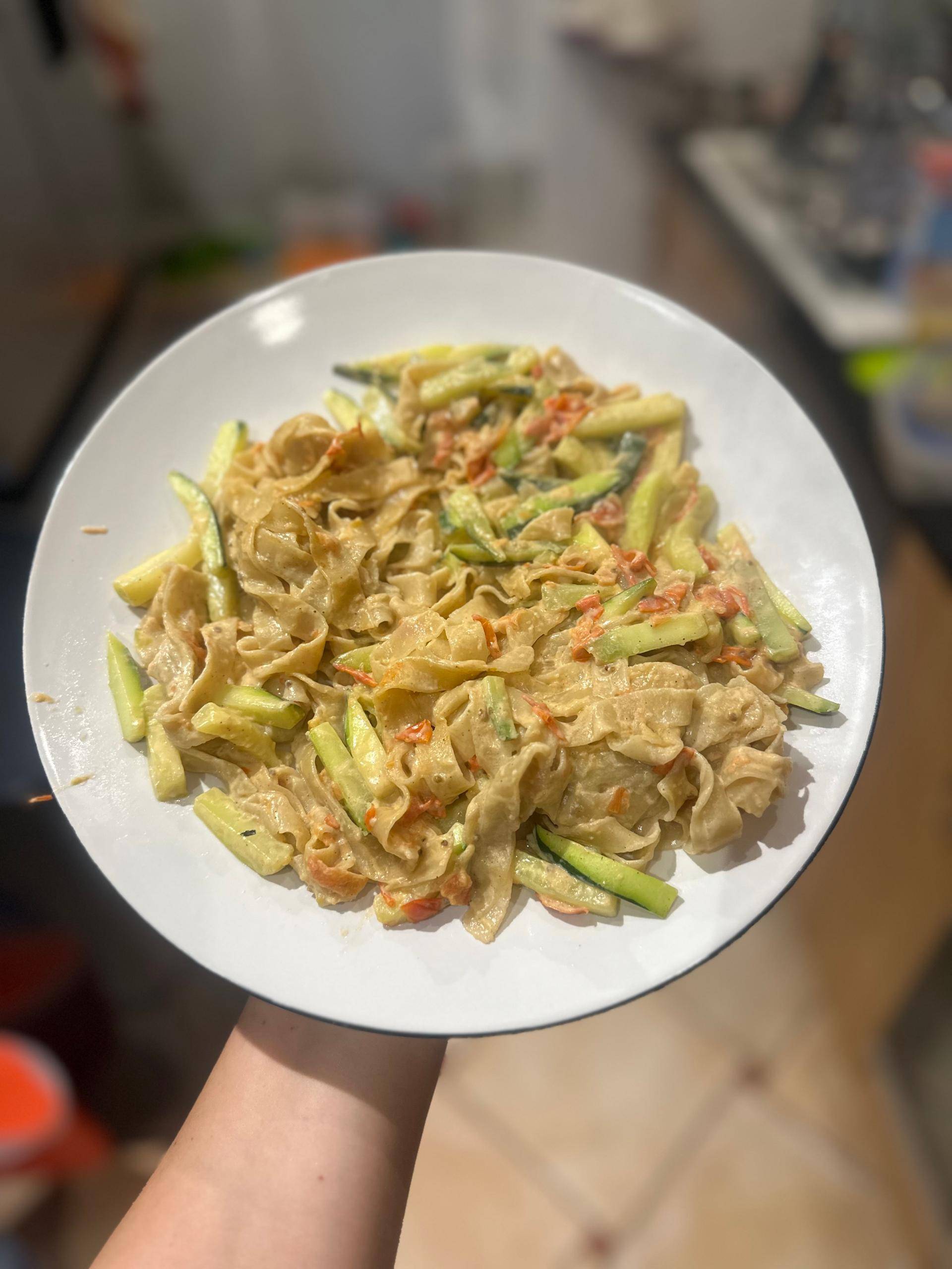 Pâtes courgette et tomate - Recepten Cookeo V3 | Moulinex