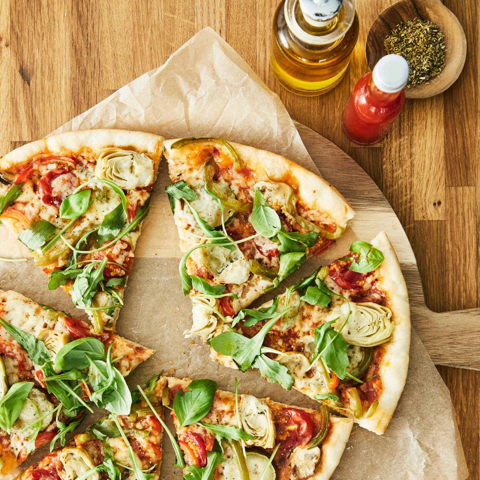 Pizza veggie - Recette Easy Fry XL Surface | Moulinex