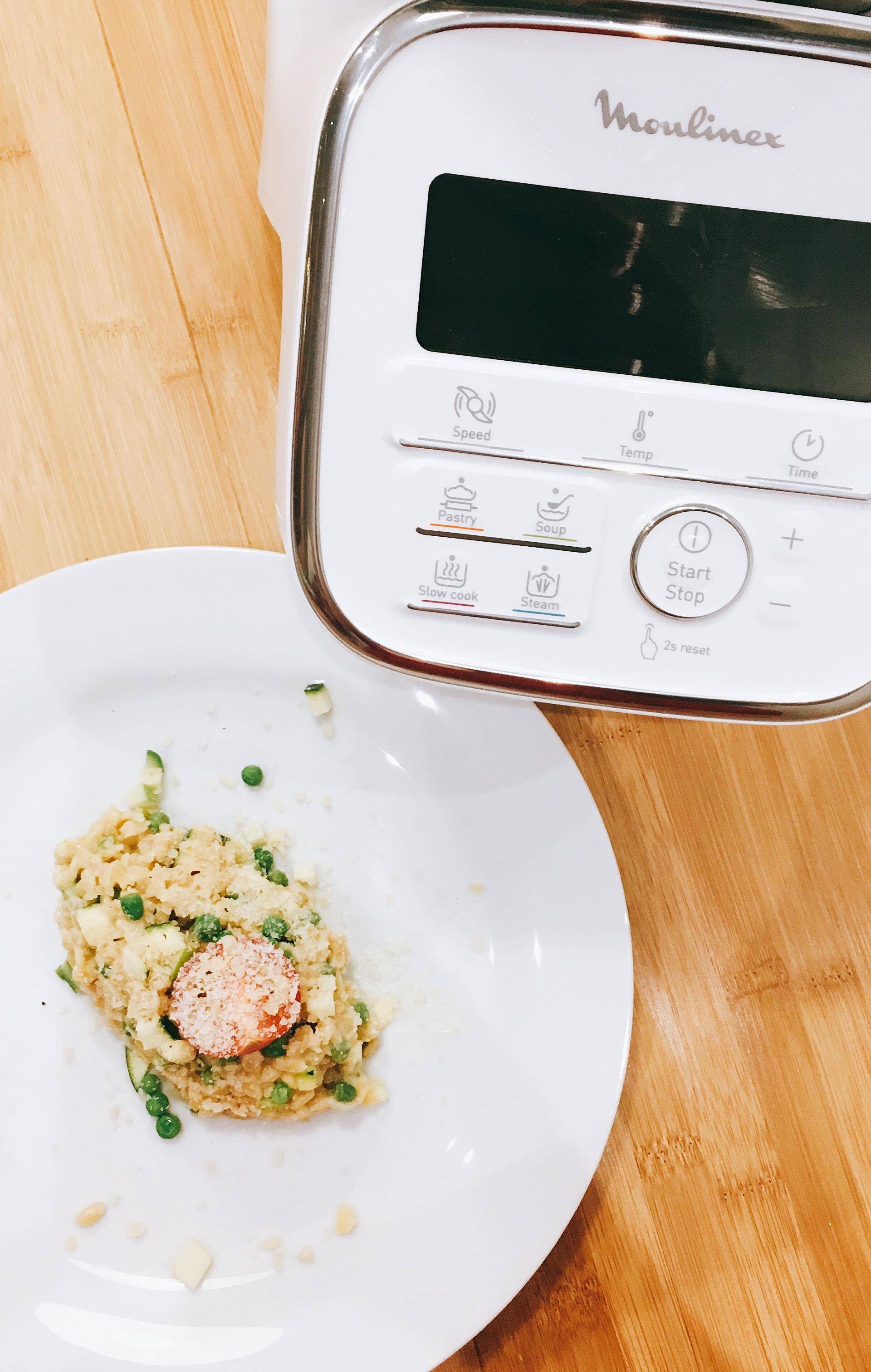 Blé comme un risotto, fromage de chèvre, légumes, truffe - Tour de France La Rochelle - Recette Companion Connect XL | Moulinex