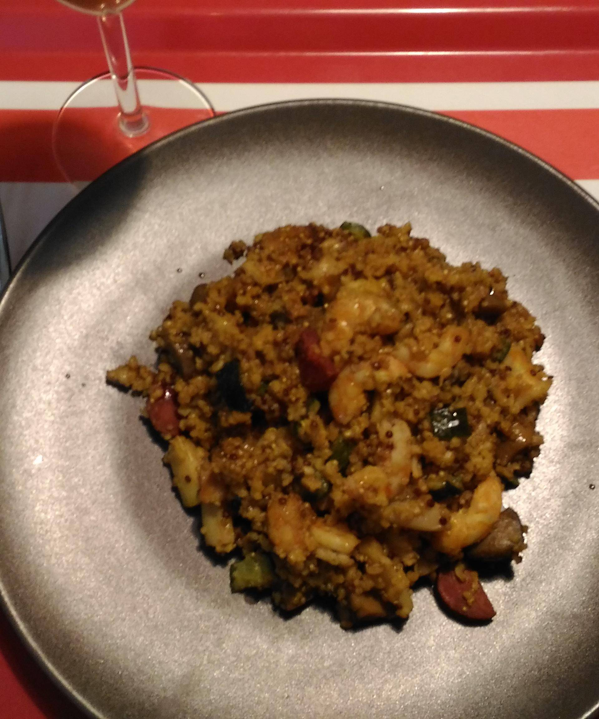 One pot quinoa aux crevettes et aux épices - Recette Cookeo | Moulinex